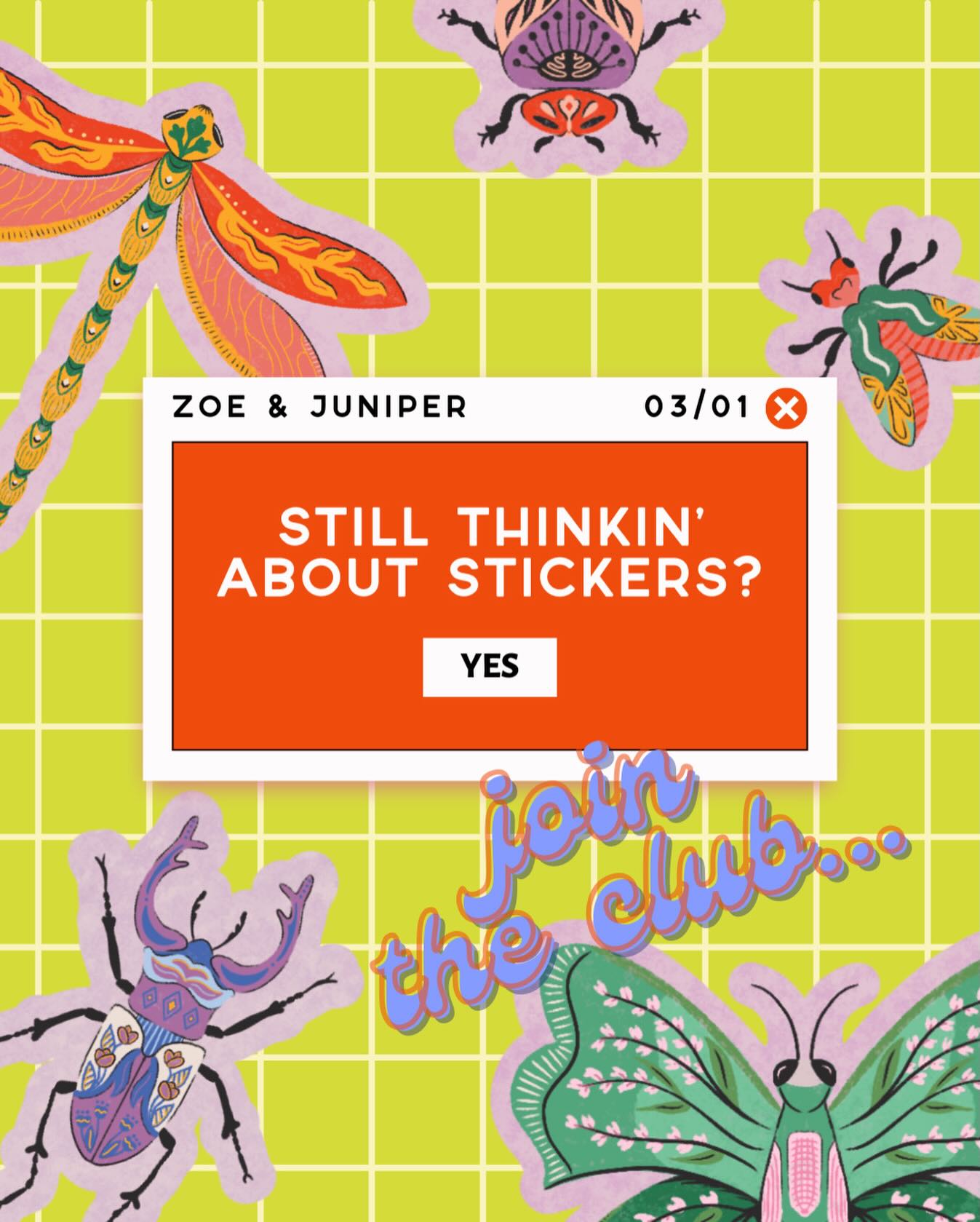 🦋 March Sticker Subscription Sneak Peek 🦋
You only have until THIS Saturday to sign up for March’s Sticker Subscription Club! What comes with a sticker subscription, you ask?
🌸 3, 6, or 12 months of Happy Mail!
🌸 1 4x6 sticker sheet with 6-8 hand-drawn stickers
🌸 Free Delivery by Canada Post
🌸 Monthly extras including 3” vinyl stickers, collab items, and all new releases!
🌸 Absolutely no AI ever!
Sign up now at the link in bio! We guarantee you’ll be buzzing with excitement every month 🐝
#StickerClubCanada #CanadianStickers #SupportCanadian #CanadianBugs #ABugsLife