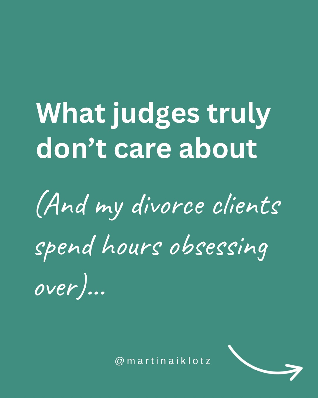 Don’t waste your time, energy, and money fighting battles that don’t move the needle.
Family court isn’t deciding who was the better spouse or who suffered more.
It’s deciding based on what’s legally relevant.
Shift your focus to what actually impacts outcomes.
Save this post as your constant reminder.
‼️ Disclaimer: this is for educational purposes only. None of what I share is legal or therapeutic advice, and it does not represent personal matters.