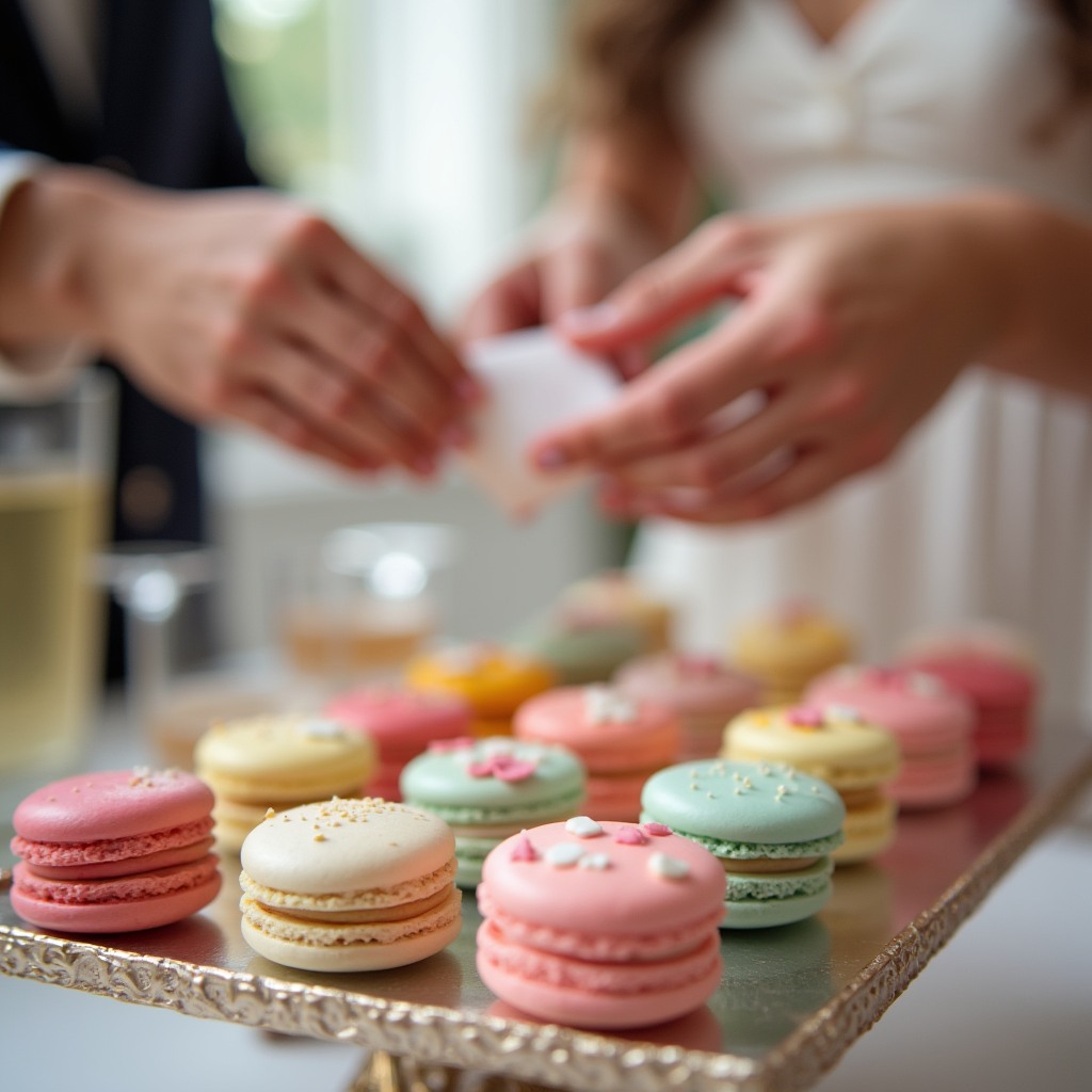 We craft personalized macaron favors that taste as exquisite as they look. From flavor sampling to custom packaging, we make gifting effortless for hosts and unforgettable for guests. Link in bio ✨🍬🎁 #macaronfavors #eventdesserts #weddingtreats #luxurydesserts #partyfavors #customgifts #dessertcatering #macarons