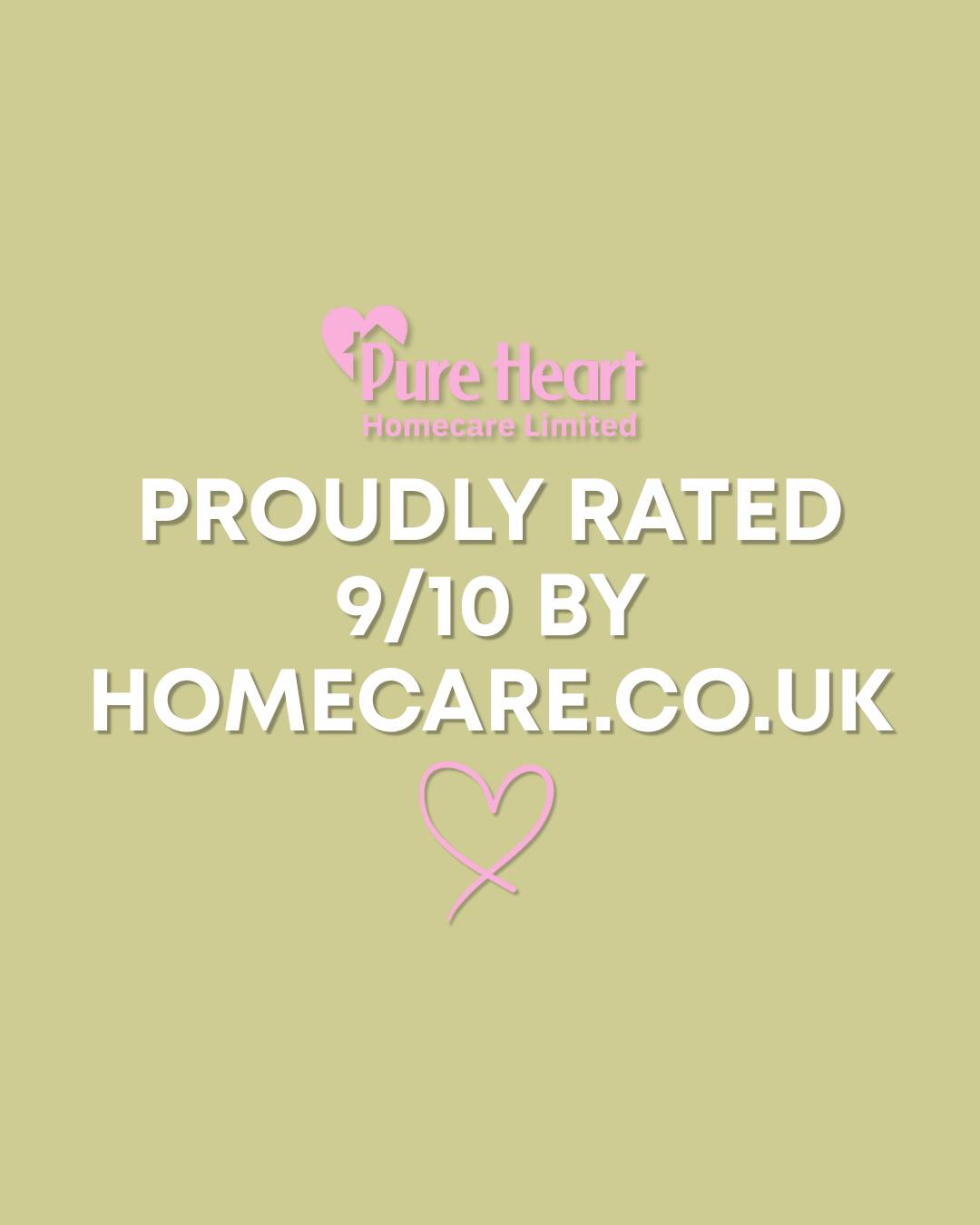 Proudly rated 9/10 by homecare.co.uk 💗
purehearthomecare.co.uk
#PureHeartHomecare #HomeCare