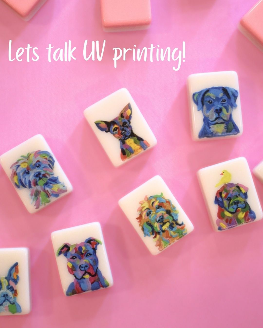 Let’s talk UV printing ✨
We’ve been getting so many questions about this process, so here’s the scoop.
UV printing allows us to capture every original brushstroke and tiny detail exactly as the artwork was created. We use UV-cured ink for vibrant, long-lasting color, and each tile is sealed for durability, so it is as functional as it is beautiful.
The artwork resists fading, which means you can enjoy your set for years to come.
And yes, they are proudly made in the USA 🇺🇸
We love this process so much that we already have more printed sets coming soon :)
#mahjongtiles #mahjong #custommahjong #mahjong🀄️ #mahjongnight