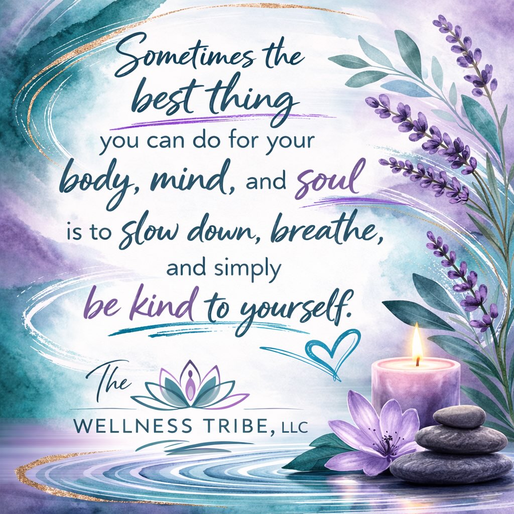 Self-care isn’t selfish… it’s essential. 🌿
At The Wellness Tribe, LLC, we believe taking care of yourself should be a priority — not something you squeeze in when everything else is done.
You deserve:
💜 Joy
💙 Peace
🌿 Wellness
✨ Time to simply breathe
Let this be your reminder to slow down, book the massage, stretch your body, hydrate, and give yourself the same care you give everyone else.
Mind. Body. Soul.
We’re here for all of it. 🤍
#WellnessTribe #SelfCareIsEssential #MassageTherapy #MindBodySoul #PrioritizeYou