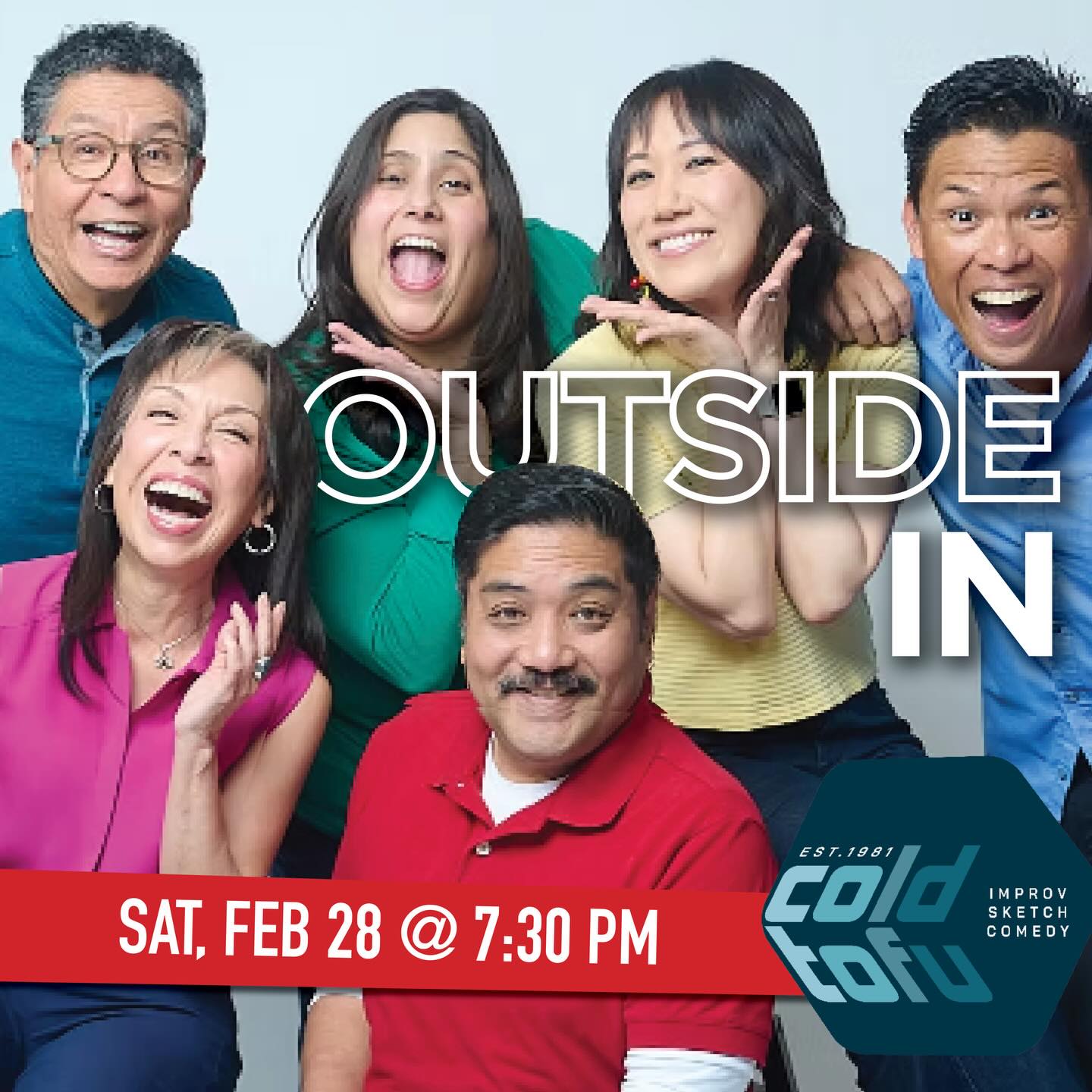 We’re BACK! Outside In Theatre this Saturday, Feb. 28 at 7:30pm! Long form improv shenanigans with a dose of side splitting humor and juvenile delinquency! Hope to see you there! Tickets available @outsideinthtr!