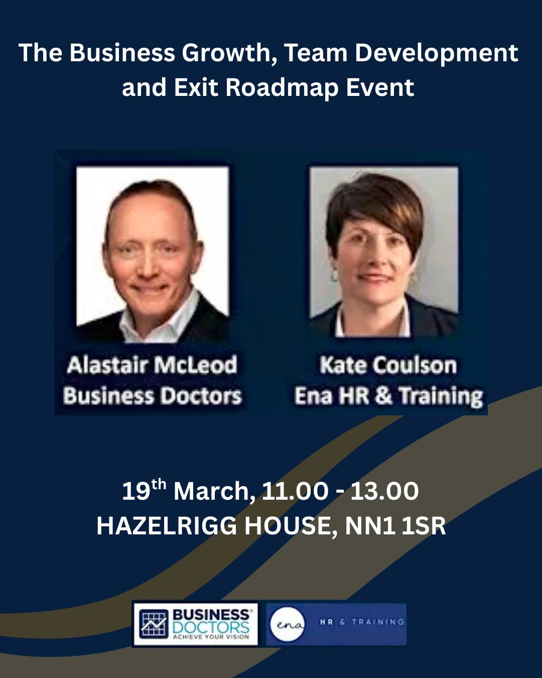 The Business Growth, Team Development & Exit Roadmap Event
If you’re building a business with long‑term vision, this event is designed to give you the clarity, structure, and confidence to move forward with purpose.
On the19 March, join me (Kate Coulson) and Alastair McLeod from Business Doctors, for straight talking, practical and actionable insights, to take your venture to the next level.
We look forward to seeing you there!
Event Details
📅19 March
⏰11:00 – 13:30
📍Hazelrigg House, NN1 1SR
Click the link below to book your FREE place
https://www.eventbrite.co.uk/e/the-business-growth-team-development-and-exit-roadmap-tickets-1983614712001?utm-campaign=social&utm-content=attendeeshare&utm-medium=discovery&utm-term=listing&utm-source=cp&aff=ebdsshcopyurl
#businessstrategy #exitplan #businessgrowth #northamptonbusinesses
