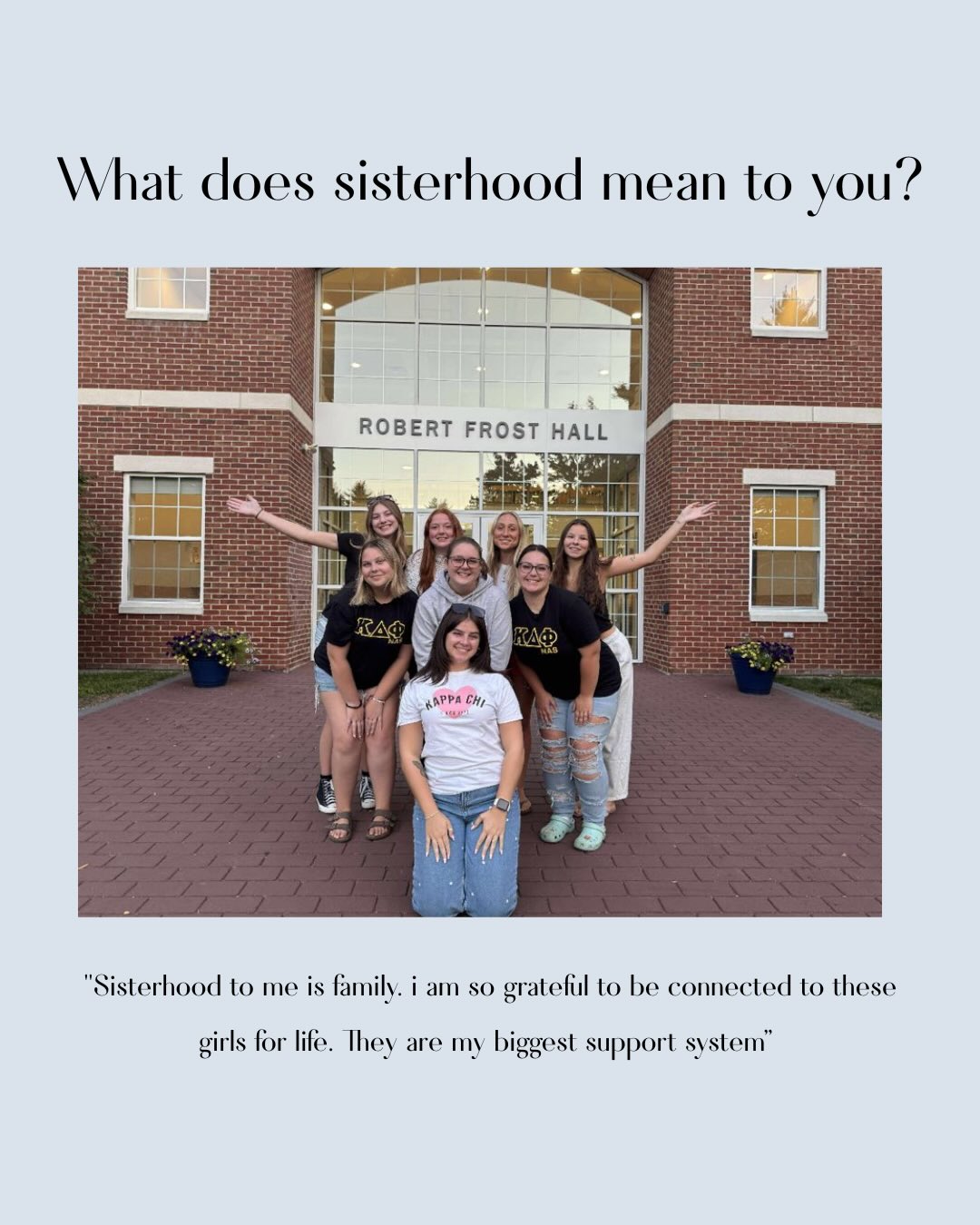 Sisterhood is one of our favorite things to celebrate🤍
Kappa Chi’s sisters were able to share why they love being apart of our sisterhood!
#mstnd #sisterhood #kdpnas