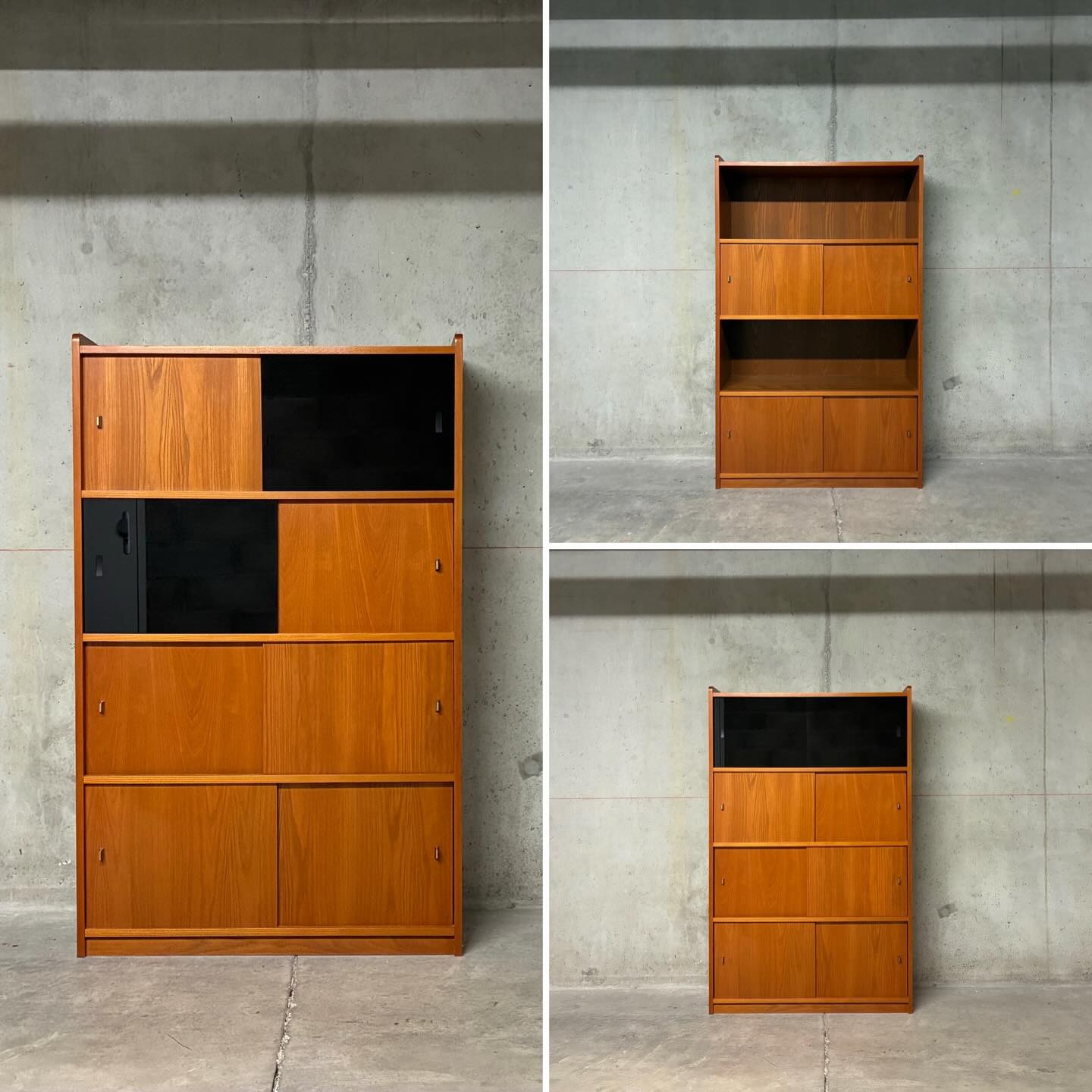 Bibliothèque vitrine meuble de rangement années 70 #bibliothequevintage #vitrinevintage #annees70