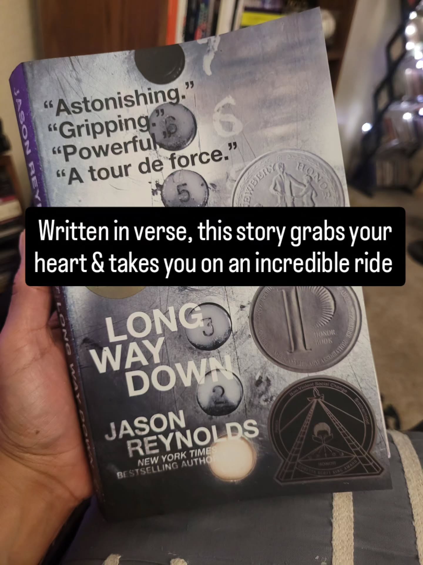 Met Jason Reynolds on Monday. Read his incredible book this morning. Wow! The story will live in my heart for a very long time.
#livestrong
#livehappy
#friendshipandkindness
#booklover
#readmorebooks