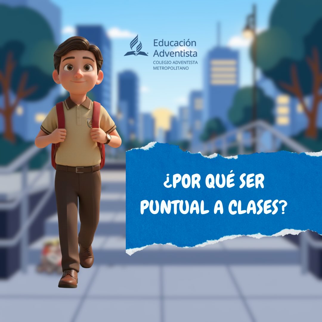 🕢 Llegar temprano es una forma de reflejar el orden de nuestro Creador en nuestras vidas. ¡Hagamos de la puntualidad un reflejo de nuestro compromiso con la excelencia!
“Pero hágase todo decentemente y con orden.”
— 1 Corintios 14:40
#EducaciónAdventista #Valores #Puntualidad #FormandoCarácter #Disciplina