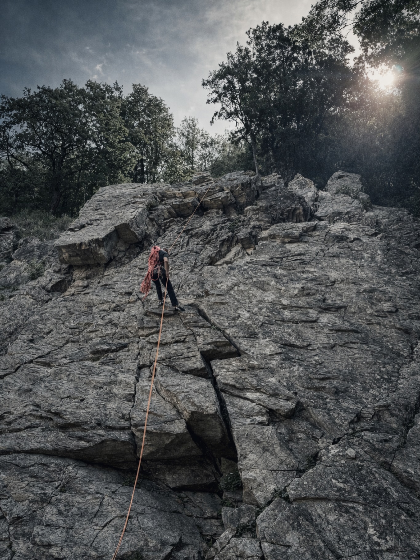 You can be strong enough to climb and yet still freeze.
There’s a phenomenon in climbing called crag fast.
You’re not injured.
You’re not incapable.
You’re just… stuck.
Hands fixed.
Breath shallow.
Mind racing.
The move is there.
You just can’t commit.
Not because you’re weak.
Because your amygdala — the brain’s threat detection system — has decided the perceived risk outweighs the reward.
So it locks you down.
That’s freeze.
Your brain is telling you to stay still, you convince yourself you are in control, you won’t come to any harm. But, that’s not the reality at all, you are ironically far more exposed and at greater risk of extreme failure staying frozen. Eventually it will lead to a high consequence fall or intervention.
Either way you were never in control in the frozen state.
And it doesn’t just happen on rock. It’s just more apparent in the immediacy of the environment.
It happens in life.
The message uncommunicated.
The decision delayed.
The opportunity rationalised away.
The version of you that almost stepped forward.
Crag fast isn’t about strength.
It’s about perception, your threat system misreading growth as danger.
And the way through isn’t motivation.
It’s skill, and you have to command that skill.
Owning your space.
Quietening the noise.
Regulating the body.
Soothing the threat response instead of obeying it.
Slow your breathing.
Loosen your grip.
Break the move down.
Focus on the next hold, not the imagined fall.
Then make the move.
Action before certainty.
Because here’s the truth:
Avoidance shrinks your world.
Movement expands it.
Freeze is biological.
Growth is trained.
Live in the past and the threat system replays what hurt you.
Live in the future and it predicts what might.
Only in the present does it stand down.
Peace first.
Discipline always.
Alignment follows.
#MountainMindset #Leadership #Resilience #OutdoorTherapy #beyourownchief