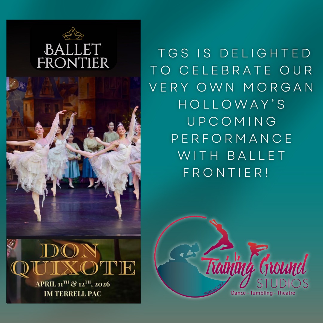 We are excited to celebrate our very own Morgan Holloway’s upcoming performance of Don Quixote with Ballet Frontier of Texas! Show dates: April 11 and 12. Visit @balletcenteroffw to purchase your 🎟️! #tgsinstructor #tgsballet #performingarts