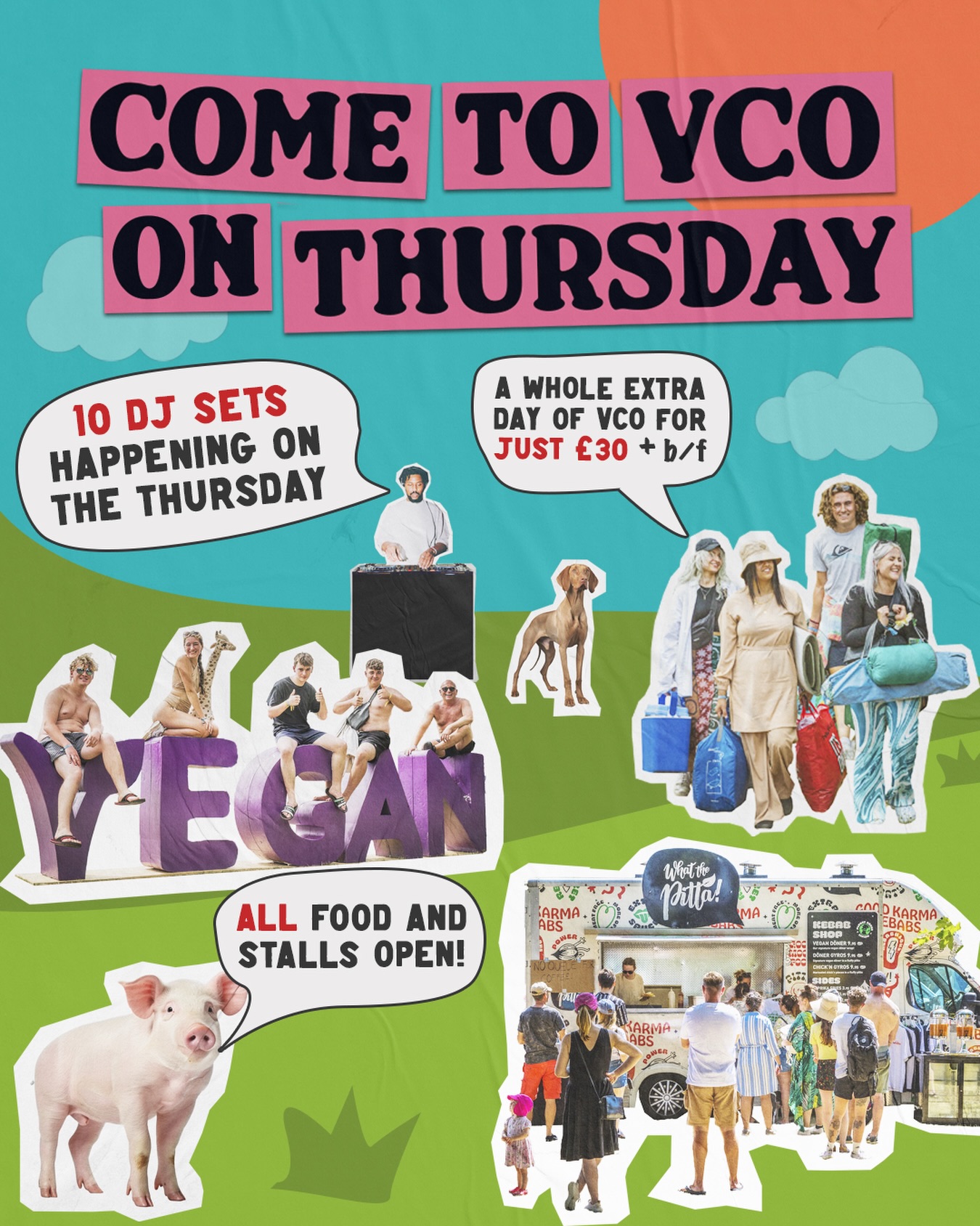 Come to Vegan Camp Out for a whole 24 hours earlier! 😍 For just £30 + b/f ⛺️
An extra day to camp, socialise and eat food 🍕 There’s also ~10 exclusive DJ on the extra day too! 🎧💃
Order your Thursday pass from the link in our bio (you can still order it even if you already have your weekend tickets!)