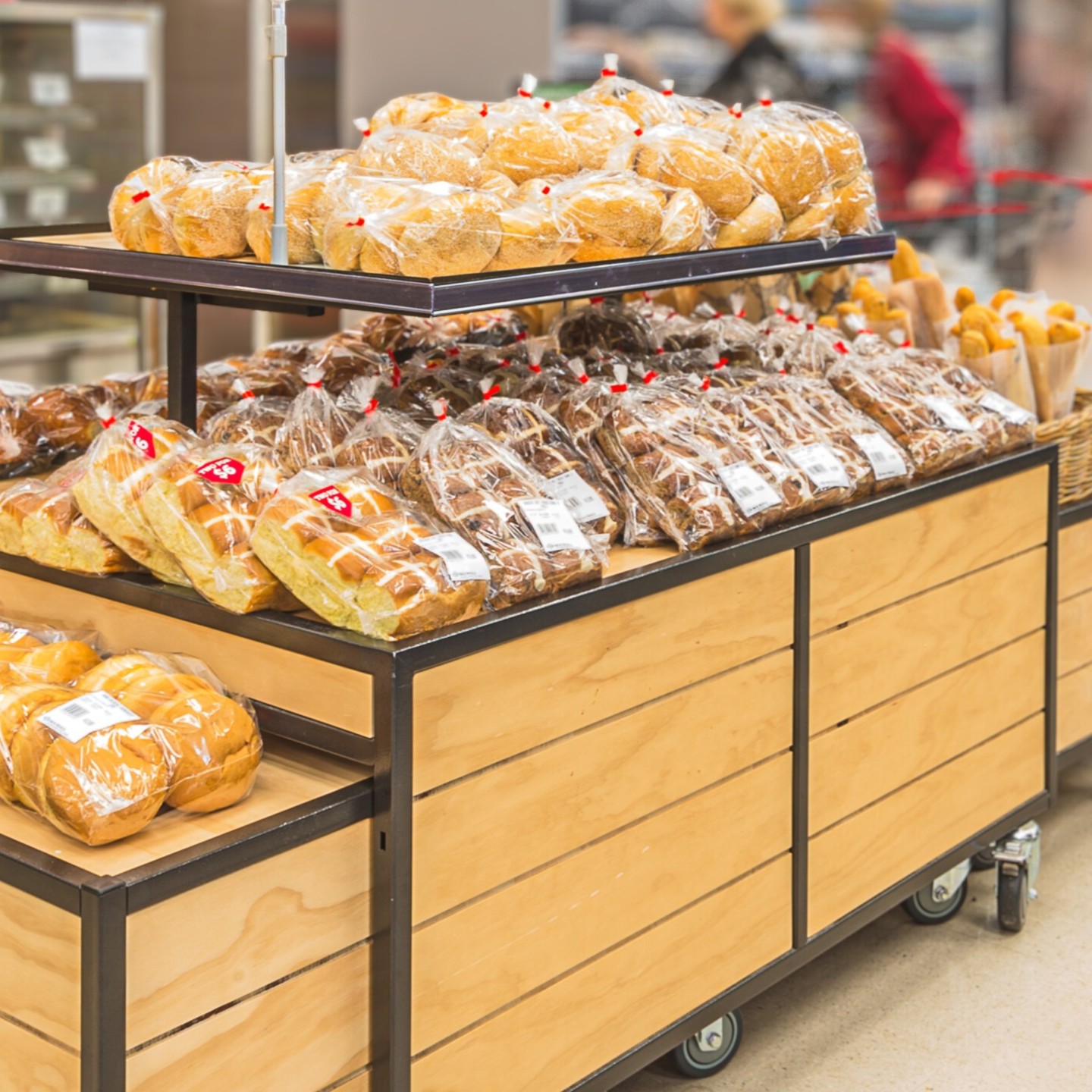 With Easter approaching, bakery departments are about to become busier than ever.
We're experts at bakery display design and these units are great examples. Elevated goods, versatile configurations, easy to restock, durable and convenient to clean.
Ready for Easter? Let's work together to make sure your bakery department makes the most of the extra foot traffic
→ gdmretail.com