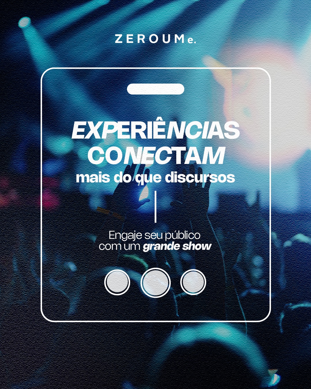 Experiência gera conexão emocional, engajamento e lembrança de marca. Shows criam momentos que permanecem na memória do público!
Leve mais impacto e emoção para seu evento corporativo.
�contato@01e.com.br
#01e #zeroume #agenciamentodeshows #eventos #shows