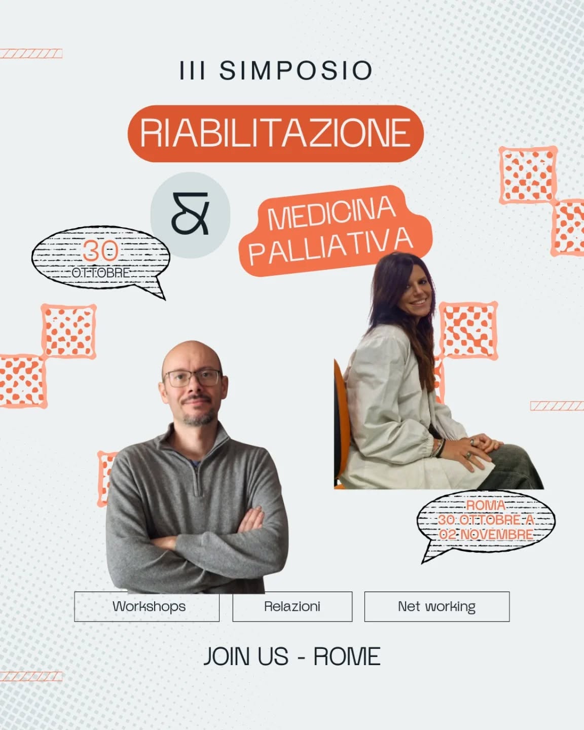 45tr🧠💛 Non è solo riabilitazione.
È medicina integrata. È cura fino all’ultimo passo.
Il III Simposio Internazionale di Riabilitazione Veterinaria – RIABILVET 2026 sarà un evento multimodale, costruito intorno a un concetto fondamentale:
👉 Prendersi cura, sempre.
Parleremo di riabilitazione, sì.
Ma con un focus profondo e attuale sui cure palliative veterinarie e sulla gestione globale del paziente.
Perché oggi la medicina veterinaria moderna richiede integrazione.
🔬 Chi troverai al Simposio?
✔ Fisiatri veterinari
✔ Neurologi
✔ Oncologi
✔ Anestesisti e algologi
✔ Agopuntori
✔ Esperti in medicina integrata
✔ Clinici generalisti
Una vera sinergia multidisciplinare, dove ogni specialità contribuisce al benessere del paziente fragile, oncologico, neurologico o geriatrico.
💡 Perché è aperto a tutti i Medici Veterinari?
Perché il dolore non ha specializzazione.
Perché il paziente complesso richiede visione globale.
Perché la medicina palliativa non è “fine”, ma qualità di vita.
Se sei un veterinario clinico, un internista, un chirurgo, un fisiatra o semplicemente un professionista che vuole fare la differenza…
👉 Questo Simposio è per te.
🎟 Iscrizioni aperte – Early Bird attivo per tempo limitato
📍 Roma
📅 30 ottobre – 2 novembre 2026
✨ Un evento che unisce scienza, empatia e multidisciplinarità.
Seguici e scopri il programma completo.
Iscriviti ora e diventa parte del cambiamento.
#Riabilvet2026 #CurePalliativeVeterinarie #MedicinaIntegrata #VeterinaryRehabilitation #DoloreVeterinario FormazioneVeterinaria Multidisciplinare EarlyBird