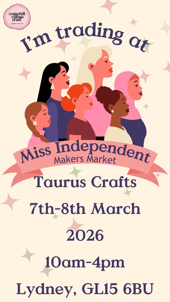 Back to it with the first market of the year! @tauruscrafts
I love this venue and am thrilled to be invited back again this year
The event is on for two days but I'm trading on the 7th March.
Come check out the amazing range of goods all by amazing women ♥️
#i̇nternationalwomensday