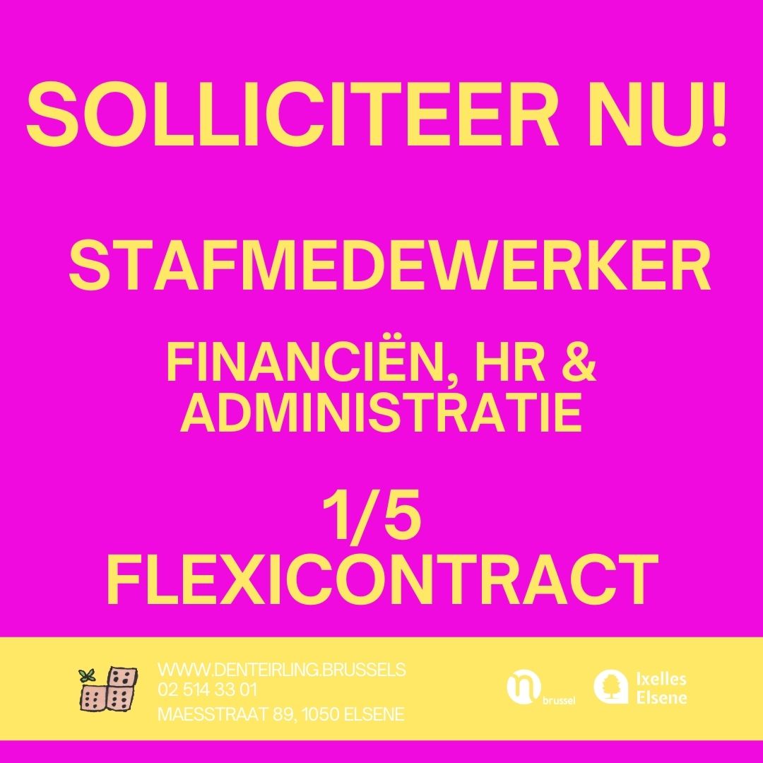 ✨ Den Teirling zoekt een administratief medewerker (flexi‑job) ✨
In ons huis in Elsene vinden mensen met een psychische kwetsbaarheid een plek waar ze welkom zijn, waar ze zichzelf mogen zijn en waar ze elke dag kunnen binnenwandelen. 💛
Om onze werking te versterken, zoeken we iemand die graag structuur brengt achter de schermen.
Iemand die nauwkeurig werkt, overzicht bewaart en het fijn vindt om een rustige steunpilaar te zijn binnen een warme, sociale omgeving.
🗂️ Wat je doet:
– Aanwezigheden en lijsten opvolgen
– Documenten en digitale mappen bijhouden
– HR‑administratie ondersteunen
– Facturen, kas & bewijsstukken mee beheren
– Helpen bij subsidiedossiers
– Meebouwen aan heldere sjablonen, checklists & processen
💛 Wie jij bent:
Georganiseerd, discreet, digitaal vaardig, helder in communicatie en iemand die stevig blijft staan wanneer het druk wordt.
🌱 Extra fijn: kennis van administratie of basisfinanciën, interesse in het sociale werkveld en beschikbaar binnen flexi‑jobkader.
📬 Voel jij je aangesproken?
Mail je motivatie en CV naar ella@denteirling.be
We kijken ernaar uit om je te leren kennen!
https://11.be/vacatures/stafmedewerker-15e-flexi-vzw-den-teirling
#denteirling #vacature #flexijob #administratie #brussel #sociaalwerk #clubhuiswerking #elsene