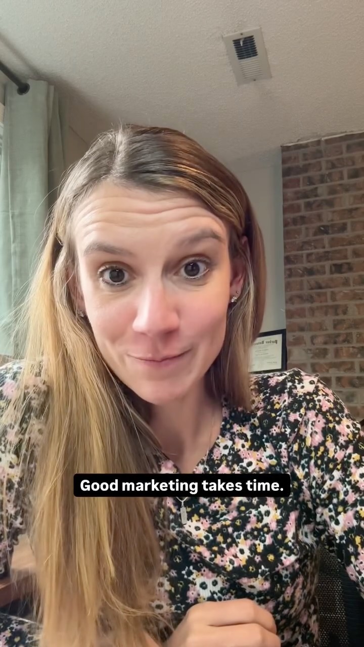 Good marketing TAKES TIME.
Every post, ad, and test builds on the last, even when it doesn’t feel like it yet.
Stick with it. You’re doing better than you think 🌱