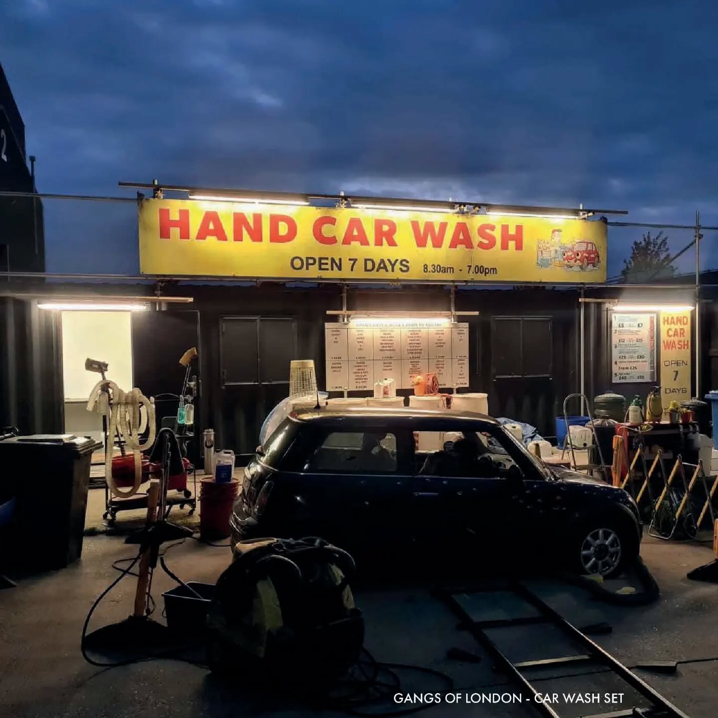 There are so many moments when you design things that are *blink and you'll miss it* moments, and this was one. I designed the Graphics for this run-down car wash for a montage of shoot outs - and while it was only on screen for a few seconds, I loved how it turned out!
.
Copyright Pulse Films
PD - Matt Gant
Set Dec - Megan Boshaw
Lead GD - Damian Draven
.
#graphicdesignfortelevision #graphicpropsfortelevision #graphicprops #filmprops #film #television #signage #carwash #filmmaking #ageing #agraphicdesignermadethat #graphicdesign #conceptart #gangsoflondon #freelancegraphicdesigner