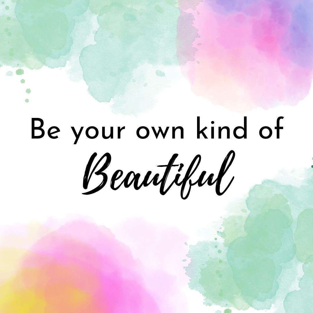 Give yourself permission to be your own kind of beautiful!! Let's celebrate our unique beauty, and sparkle... Inside and out.