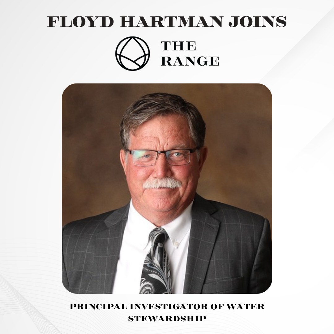 Our team continues to grow! We are excited to welcome Floyd Hartman to The RANGE. Floyd will serve as our Principal Investigator of Water Stewardship and help advance a regional initiative focused on securing the long-term economic future of the Texas Panhandle. Many in our community know Floyd from his work at the City of Amarillo, where he spent decades working on water planning and supply for our region. He is widely regarded as one of the state’s leading experts on water. We know his leadership and experience will make a meaningful impact on the future of the Panhandle. Visit the link in our bio to read more! #TheRANGE #PanhandleAg #PanhandleWater