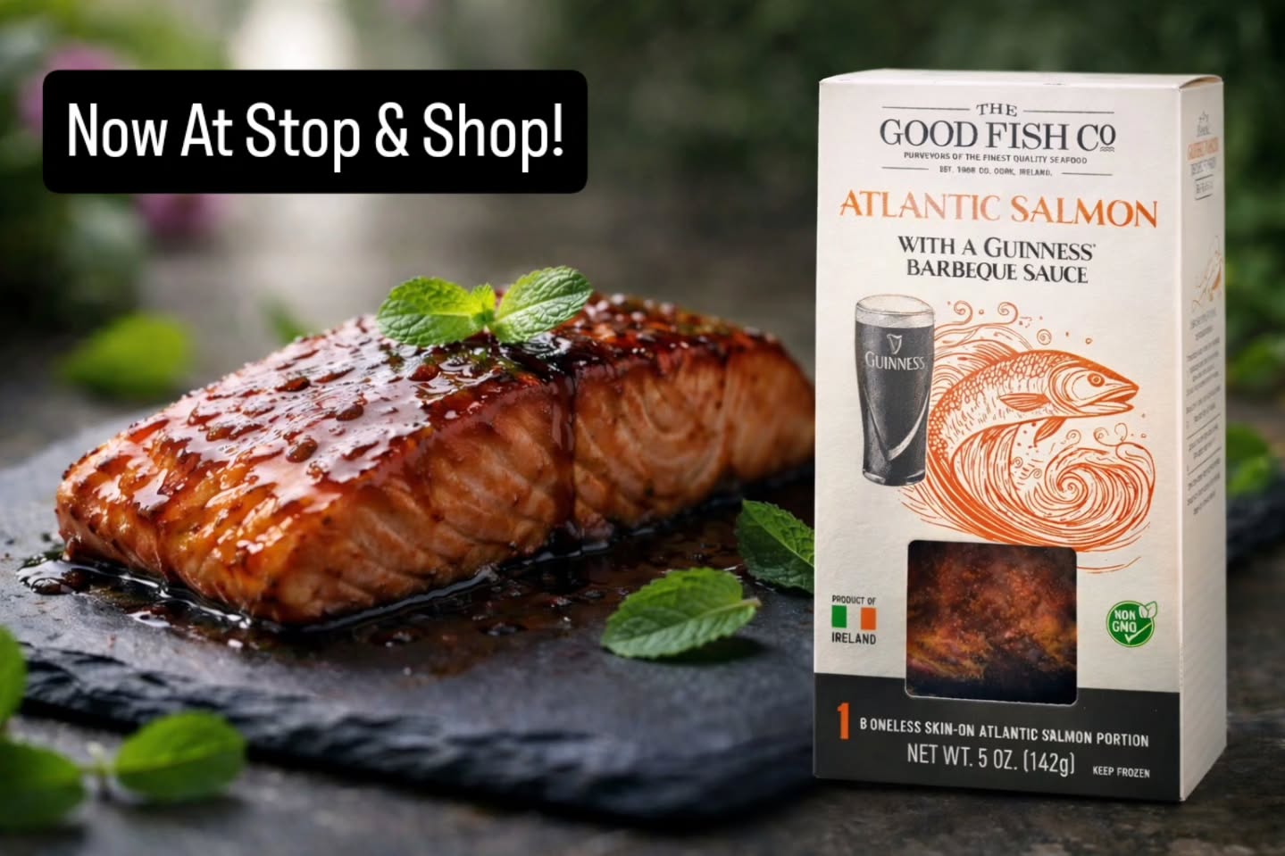 Our Guinness BBQ salmon is perfect for St. Patrick's Day! Find it at Stop & Shop today!