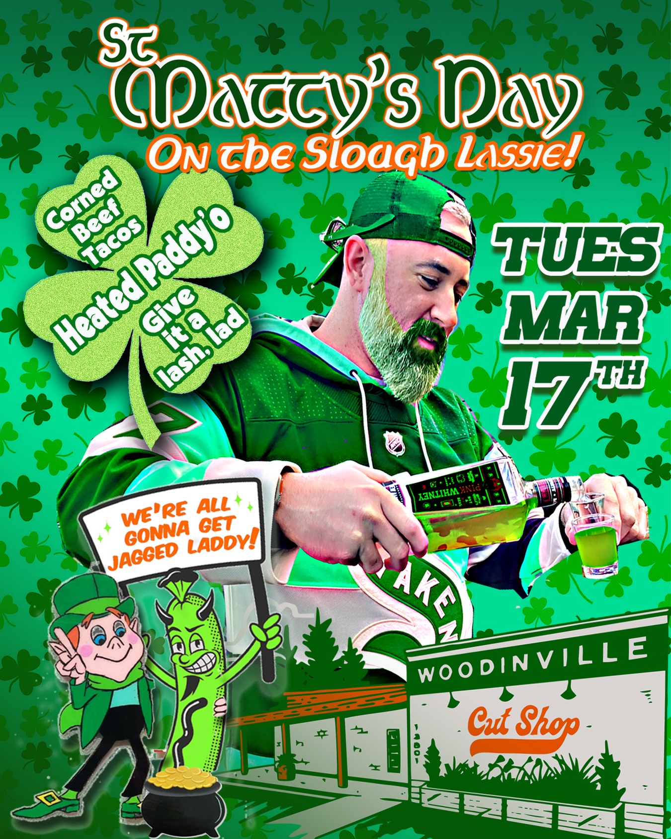 Top o’the mornin’ Woodinville! Make plans to drop in on The Cut Shop’s 3rd annual St. Matty’s Day! Shenanigans to be had. Rightly so. ☘️
#woodinville #woodinvillewinecountry #visitwoodinville #kirkland #redmond
