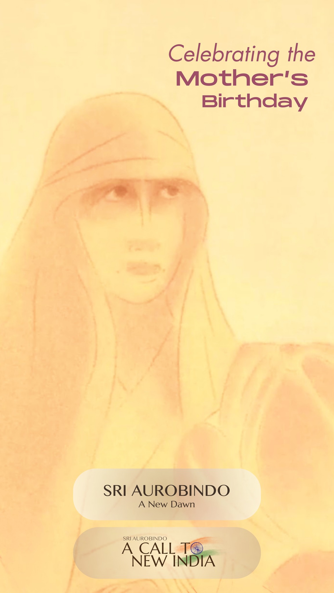 🌸 21st February | Celebrating The Mother’s Birthday🌸
🌸On this sacred day, we bow in gratitude to the Mother, the Divine Conscious-Force who continues to guide humanity toward inner transformation and a new dawn of collective evolution.
Her life was a living bridge between the earthly and the divine, reminding us that true progress begins within, in sincerity, aspiration, and the courage to grow.
As we remember her birth anniversary, may we open ourselves to her light, her strength, and her boundless compassion.
🎬 Watch her in Sri Aurobindo: A New Dawn Film Series and journey inwardly towards her light.
🌐 Watch the film (English / Hindi / Tamil): www.anewdawn.in/watch-now
(links in bio)
✨ Best experienced on a BIG SCREEN + GOOD STEREO for an immersive experience.
#TheMother #21February #SriAurobindoANewDawn #SriAurobindoSociety #SpiritualEvolution #DivineShakti #InnerTransformation