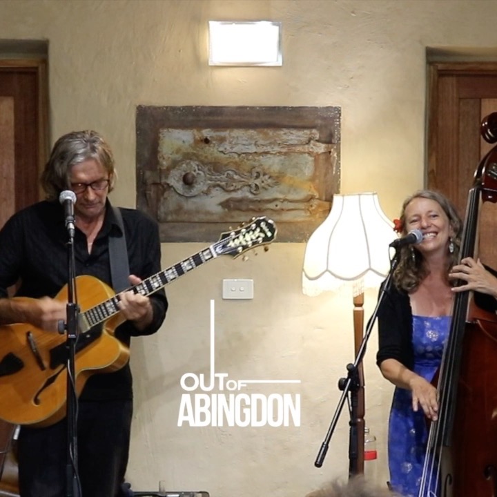 Blue Tongue Berries present Out of Abingdon live in the Hacienda. Jazz-blues duo @out_of_abingdon return to blueberry hill on Sunday 29th March as part of their 2026 Australian tour. Join us for a unique and intimate afternoon of live music in our off-grid strawbale performance space the Hacienda Lounge. Ticket link in bio. #livemusic #loungemusic #blues #jazz #seymourvictoria