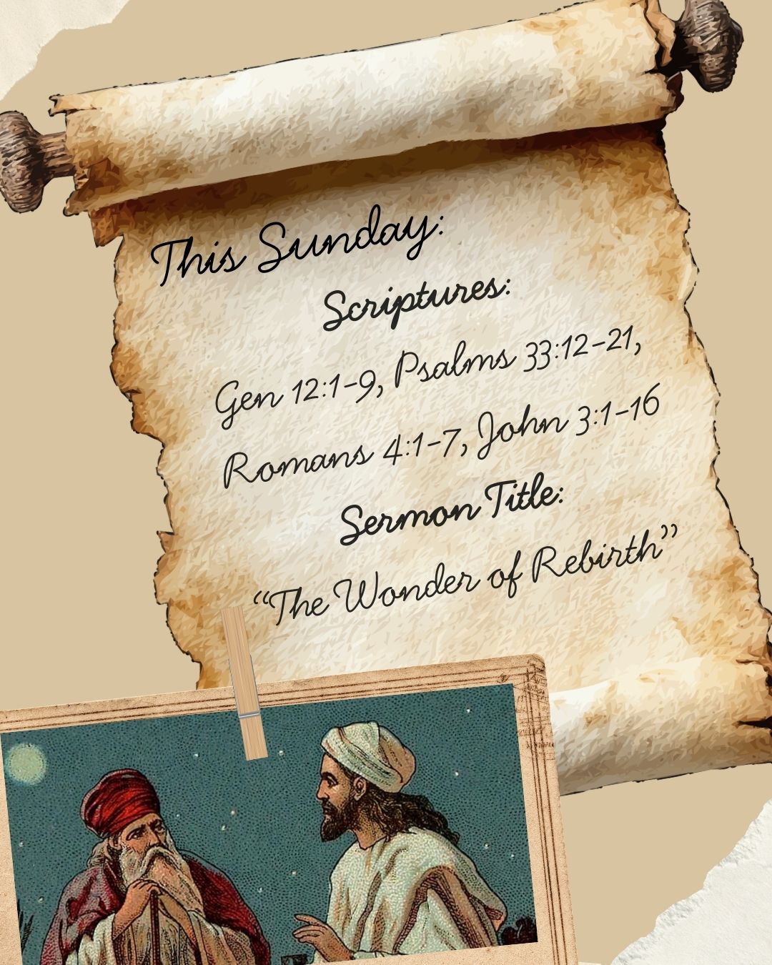 We hope to see you this Sunday at 5pm!