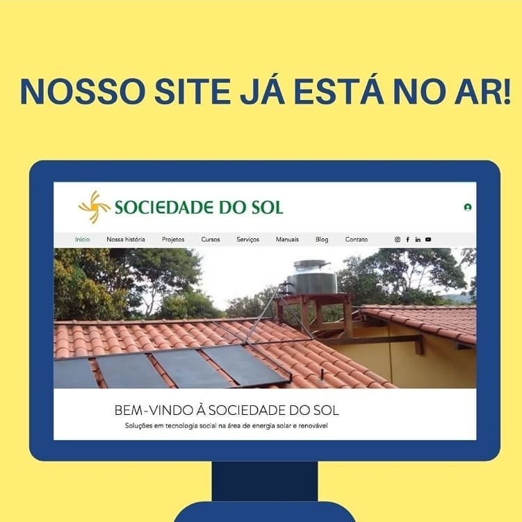 Olha aí nosso trabalho entregue para a Sociedade do Sol, uma organização que entende, discute, treina e aplica a Sustentabilidade!
Confira todos os detalhes em www.sociedadedosol.org.br e fique atento, pós em breve terão novidades!
#sustentabilidade #energialimpa #energiasolar #aguadereuso #solucoessustentaveis #aquecimentosolar
E se precisar de consultoria em informática, suporte técnico em hardware e consultoria em sites é só procurar a gente por aqui.
#suporteti #informatica #consultoriati