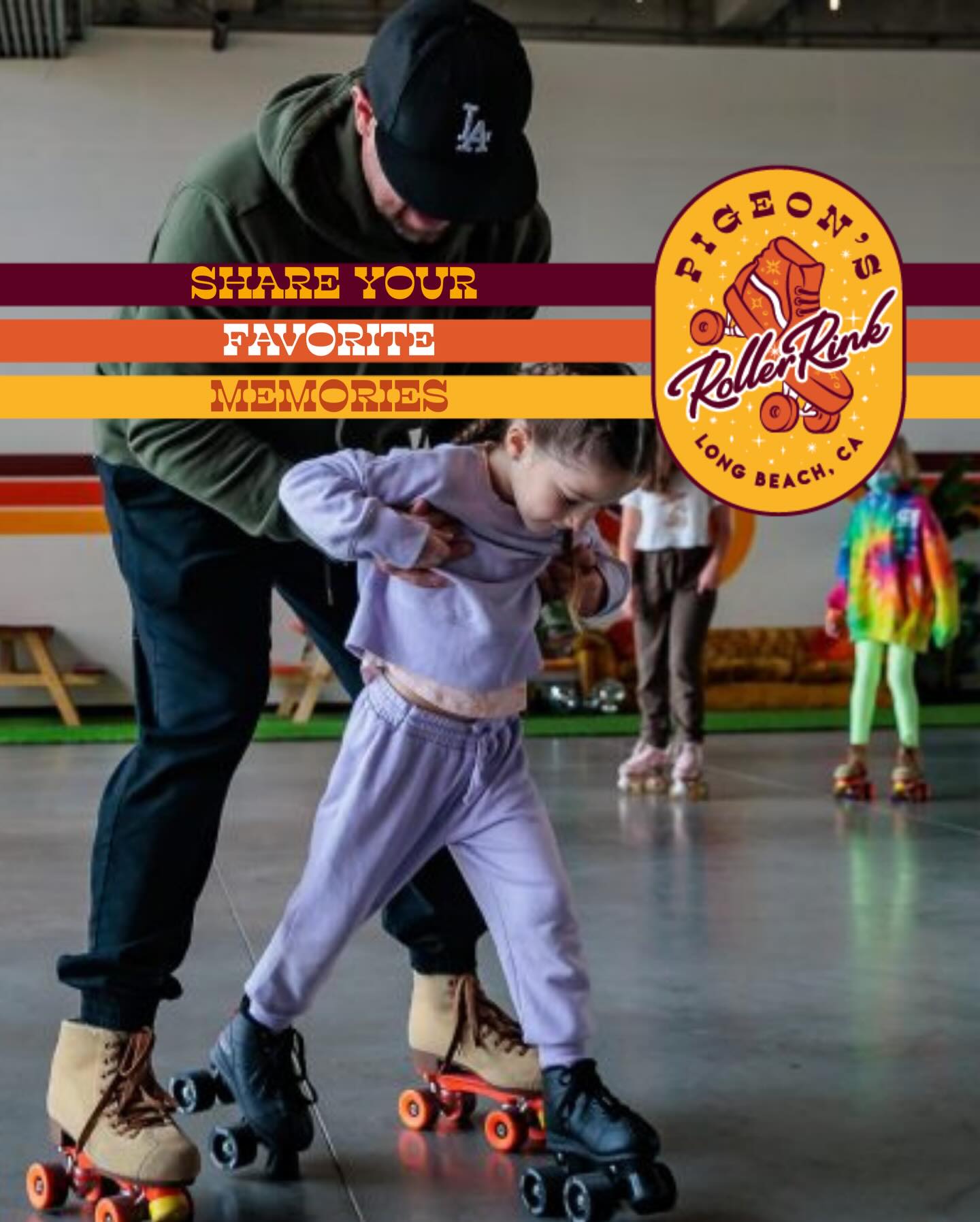 2 weeks remain until we close the doors for good on our original roller rink home at 2nd & PCH in Long Beach😫
Even though the last day is March 13th, this place will live on forever through our memories✨
We would love to hear some of YOUR favorite times at Pigeon’s Roller Rink at @2nd_pch 🛼
One of our recent core memories made was our K-POP Demon Hunters event last Fall. Literally hundreds of kiddos dressed as their favorite characters and performed on skates as a group to their favorite Huntrix and Saga Boys songs! The kiddos knew all the dance moves even on skates…so many parents shedding tears of joy! Shout out to all the dads who came dressed up with their daughters😭
So many good times. So much joy! We would love if you shared some of your own special memories below💕