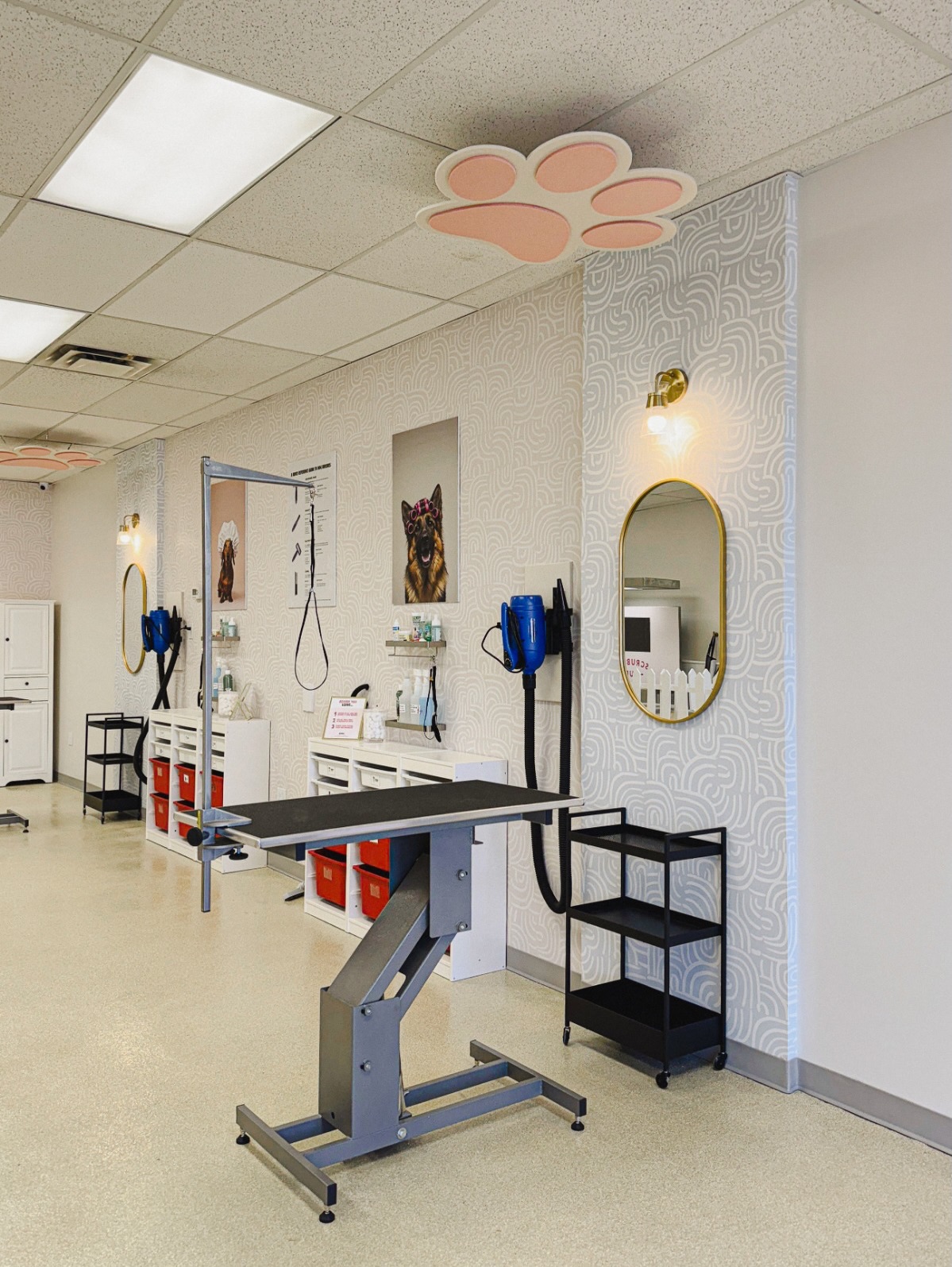 Scrubbin Pup 🐾in Lehi is one of those spaces that looks simple at first glance.
The design work is making the sequence feel intuitive, even when multiple customers are using the space at once.
Arrive, wash, dry, leave happy.🐶🫧
Clear zones and next steps. A layout that keeps the experience moving.
Our goal here was to: reduce friction, protect the flow, and make the customer’s path through the space feel obvious in the best way.
It’s completely user-operated, and when the space supports the function, the user can relax and own the process, which makes it easier to connect with other people in the room.
Appreciate the Scrubbin Pup team for letting us think through the experience with them.💖🐶🐾
If you’re building a customer-facing business in Utah (or beyond) and you want a space that feels intuitive and on-brand, DM me and I’ll tell you what I’d look at first.