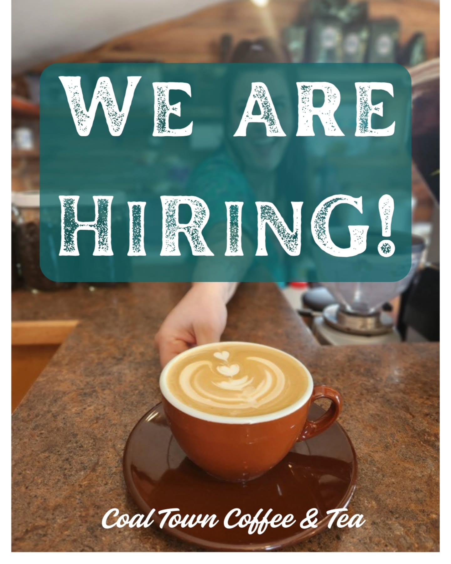It's time! We are gearing up for summer and looking to add a few new members to the team!
If you love coffee, tea, community, and working in the heart of Homer's busiest hub, send over your resume and coverletter to maria@coaltowncoffee.com.
