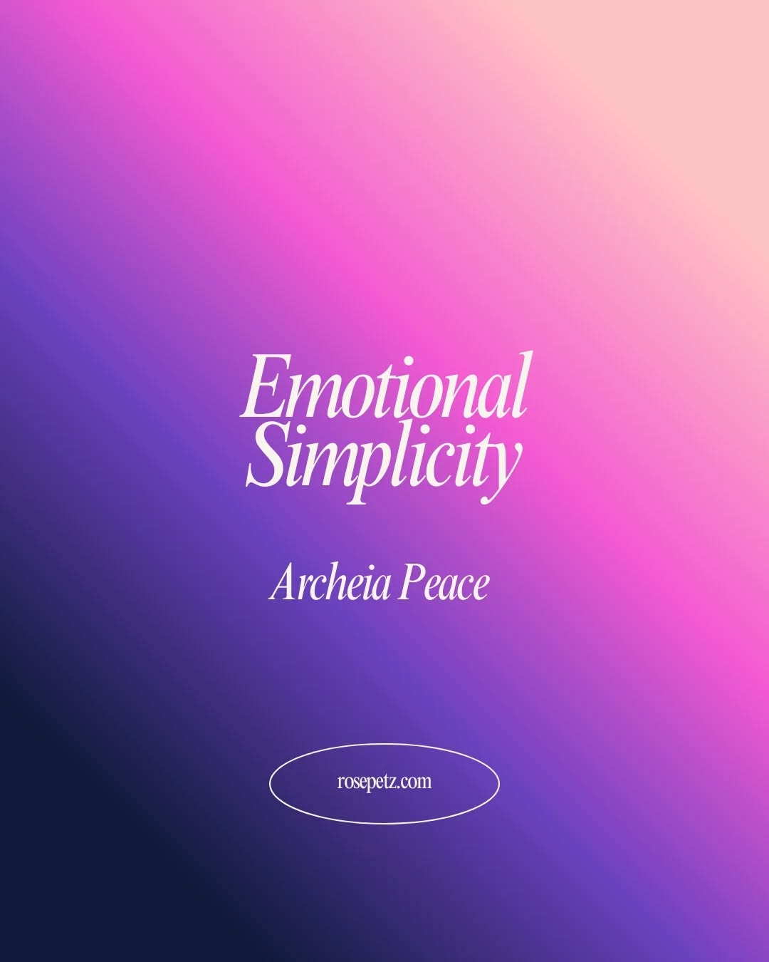 ✨ Archeia Peace
Complex emotions don’t require complex solutions. Simplicity restores balance.
Journal about what feels heavy emotionally. Choose a calming movement and meditate on a quiet presence.
Truth: Peace grows in simplicity.
Save this calming reminder.