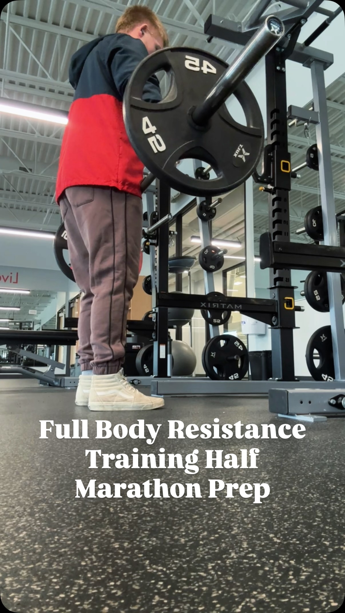 Here is my workout prior to running in preparation for my half marathon.
This is my second resistance training day of the week as well as my second run. I am try to keep things slightly lighter here as to not overwhelm myself while also doing something to maintain power and preserve as much muscle as I can.
#personaltrainer #gymworkout #strengthtraining #athlete #athletetraining