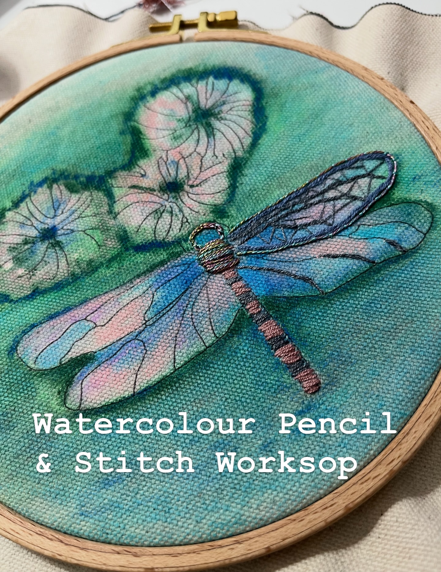 There are some places left on tomorrow's workshop at the studio.
You will receive a beautiful kit of a printed panel, a set of watercolour pencils and brushes, pure silk threads, both perle and stranded, a printed guide, a John James embroidery needle, and all the tuition you could need. It's super easy, with fab results just by applying water onto coloured pencil.
#mossley #mixedmediaworkshop #handembroideryart