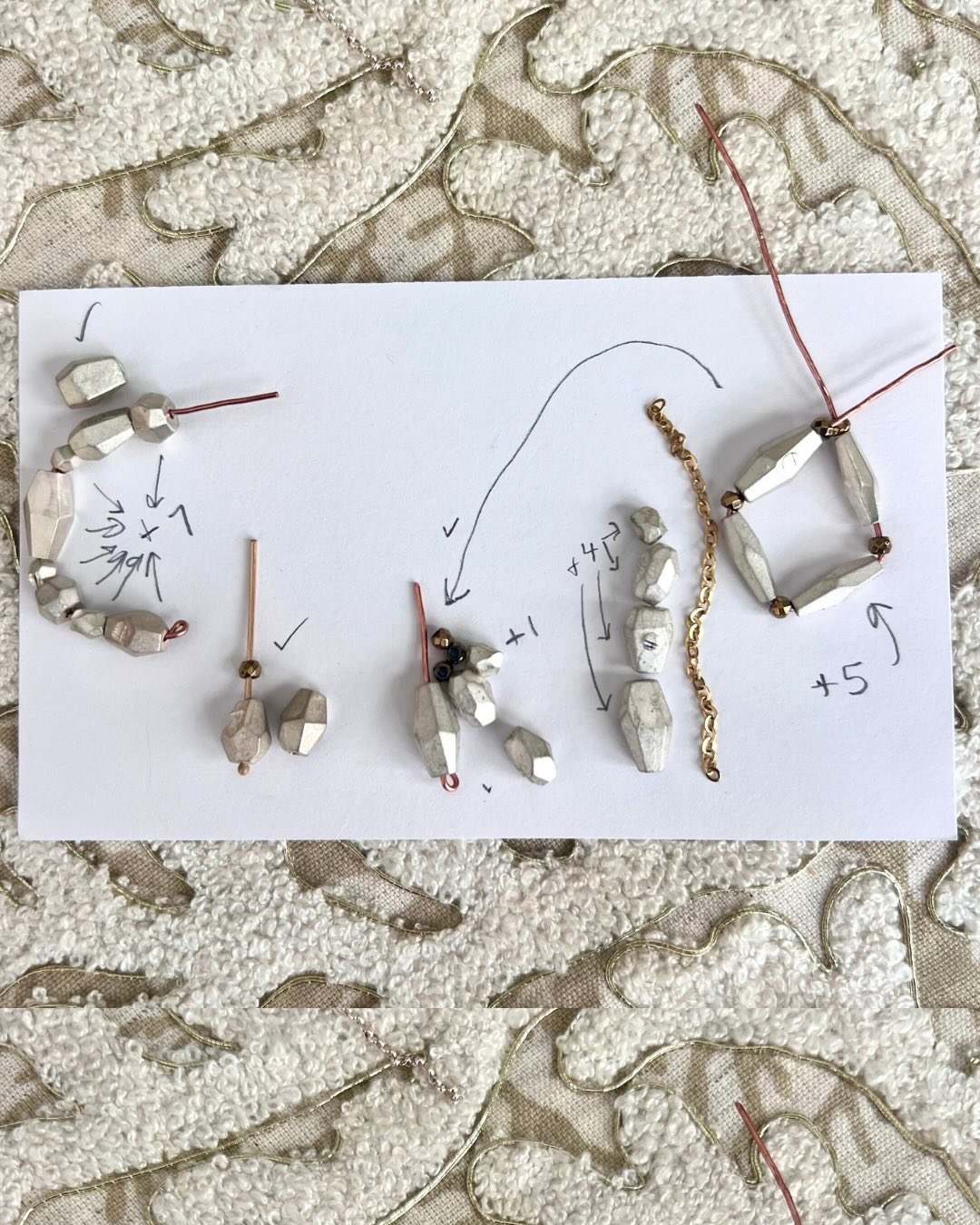 Sometimes a collection is born from a looming deadline. Sometimes it evolves quietly over time.
The newly launched Facet Play Collection is a combination of the two.
✨
The faceted silver beads were created back in early 2023. From the beginning, I knew they would become accent pieces in necklaces, and I had one specific earring design in mind. But I never carved out the uninterrupted time to fully develop it.
✨
Then one day, I needed to submit five new earring designs for a juried show. I didn’t have finished pieces to present, only the concept. So I shared the early vision of what would eventually become the Facet Play earrings.
✨
I wasn’t accepted into the show.
But something important happened: the framework was there. The bones of the collection had taken shape. Even though the idea wasn’t chosen, I believed in it. I still wanted to see it through.
✨
What you’re looking at here is the rough layout; faceted beads arranged on paper, notes scattered around them , the moment where the concept began turning into something real. A few of these designs are still in progress and will likely become Facet Play Collection II. Because good ideas don’t disappear. They evolve.
✨
It’s all a journey. And it takes time.
Isn’t that how life works, too?
.
.
.
.
.
#mejiajewelry #facetedjewelry #oneofakindearrings #madeinnewyork #artisanjewelry