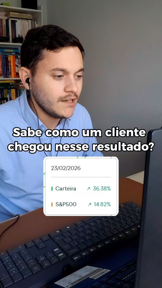 Essa é a rentabilidade de um cliente que possui investimentos no exterior e investe em dólar. A performance de sua carteira de investimentos é referente aos últimos 12 meses.
Construir uma estratégia de investimentos assim parece simples, mas demanda muito esforço teórico. Alguns pontos importantes:
- Ele entende o risco e possui alta exposição em renda variável e ações por ter um perfil de investidor arrojado
- O cliente não monitora a rentabilidade da carteira o tempo todo. Isso é essencial para a performance dos investimentos
- Esse é o retorno da estratégia de alocação de ativos específica para o caso dele.
Fato é que fazer gestão de patrimônio demanda um processo claro: conhecer o perfil, montar a estratégia de investimentos e, principalmente, manter a disciplina, faça chuva, faça sol. Um dos grandes responsáveis pela performance foi o ócio. Isso mesmo, o segredo foi não fazer nada.
Muitos acham que para ter bons retornos e liberdade financeira precisam ficar "em cima do mercado financeiro" o tempo todo. A verdade é o exato oposto.
Em resumo, o resultado veio de uma consultoria financeira focada em montar uma estratégia personalizada. Outros clientes também possuem excelentes performances, todas adequadas para cada planejamento financeiro.
Se você pensa que seu patrimônio e seu dinheiro também merecem uma gestão de investimentos adequada, me siga nesse perfil!