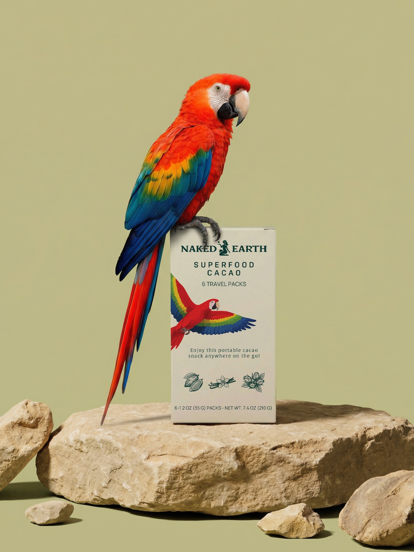 Introducing Naked Earth Cacao for @nakedearthart
Naked Earth Cacao is a single serve cacao paste made from organic, beyond fair trade cacao blended with raw, whole food ingredients. With six travel packs in a box, you can enjoy your cacao straight from the packet as a superfood snack or squeeze it into hot water or milk for a grounding, mood lifting beverage.
The brand came to me with a complete, ready visual identity, and my role was to translate that foundation into a cohesive cacao packaging design system. This product design project included squeeze packs and box packaging.
The final result highlights a bold flat vector macaw illustration paired with line illustrations of cacao and botanicals, creating an earthy yet striking presence. Clean layouts and thoughtful structure bring the entire cacao packaging design together.
If you’re looking for a packaging designer to elevate your product design, get in touch through my website.
#cacaobranding #cacaopackaging #packagingdesign #foodpackaging #foodbranding @adobelive @bountyhunters_ @pentawards @unbserved @designbywomen_ @logos.ai @branding.source @branding.board @brandbrainy @crenerit @europebranddesign @graphic.dept @brandlog.co @thegraphicaddict @welovebranding @br.and.ing @worldbranddesignsociety @logobo0k @adobe @thebrandidentity