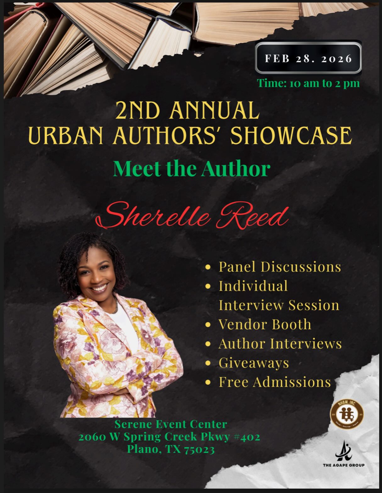 DFW Family 💜📚 We would LOVE to see you!
My hubby, Sean and I are honored to be featured authors at the 2nd Annual Urban Authors’ Showcase and we are bringing our powerful 30 Day Journals and merch with us. These journals were created to help you strengthen your mindset, refocus your vision, and grow intentionally one day at a time.
If you are in the Plano area, come out, connect with us, support local authors, and grab your copy in person. There will be panels, interviews, giveaways, and so much inspiration in one room.
🗓 February 28, 2026
⏰ 10 AM to 2 PM
📍 Serene Event Center | Plano, TX
Can’t make it but still want a journal? No problem. Inbox us directly to reserve your copy or place an order and we will make sure you get one.
Let’s keep blooming, growing, and showing up for purpose together. Your support truly means everything to us. 💜✨
#UrbanAuthorsShowcase #MeetTheAuthor #TheBloomingEffect #DealWithIt #30DayJournal SupportLocalAuthors
