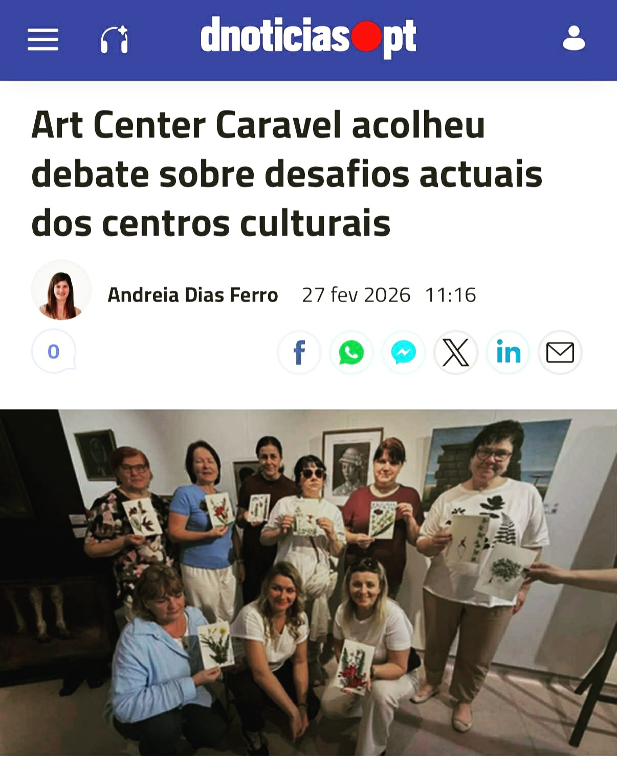 This week we had an inspiring international visit 🌿
Together with our colleagues from Latvia Sadarbības platforma, we spoke not only about art therapy, but also about a topic that concerns many of us today — the future of private and independent cultural centers. In times when sustainability is fragile and many spaces struggle to survive, dialogue and cooperation matter more than ever.
A special thank you to our collaborators and partners @natalysecretplace and @mishka.art.design for leading and hosting the masterclasses throughout the week — your contribution made this exchange truly meaningful.
Thank you as well to @dnoticiaspt for the support and coverage:
We continue to stay active, creative, and open to collaboration. 💛
#artemassociation#artcentercaravel#erasmusadult#madeiraislandart ❤️