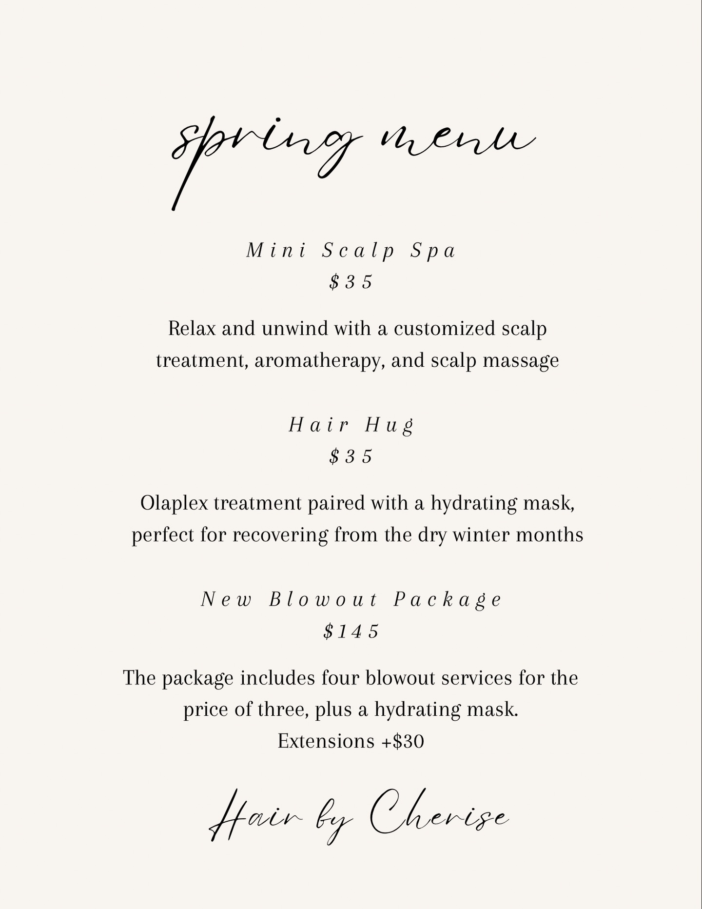 Spring has arrived and I'm excited to offer some fresh services, plus a new blowout package 🌼🌱✨
#prescottvalleyhair #prescotthairstylist #prescottaz #prescottvalleyhairstylist