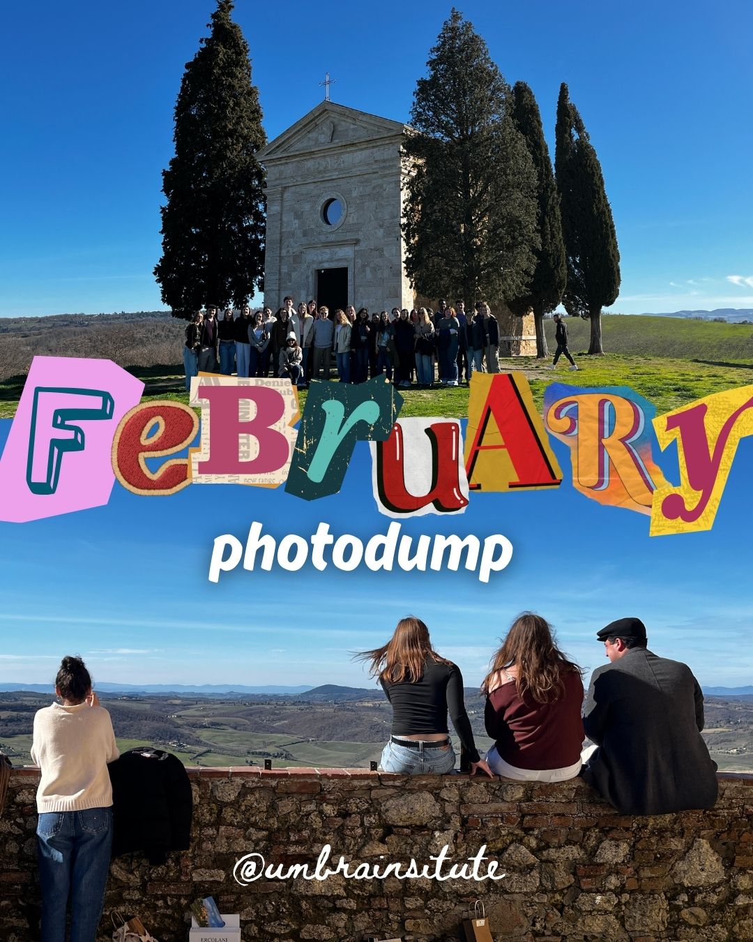 📌Here’s a wrap!
From engaging field trips exploring the heart of Perugia’s territory to vibrant weekend adventures, here’s a glimpse of everything that made this past month so special.
ㅤ
✍️What made February special for you?
ㅤ
Learn more about studying abroad at Umbra Institute: umbra.org
#perugia #umbrainstitute #studentlife #february #communityengagement