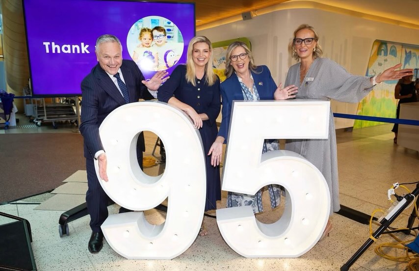 95th @goodfridayappeal launch raising vital funds for children’s care. Installed by our Melbourne team @biglightletters.melbournewest.