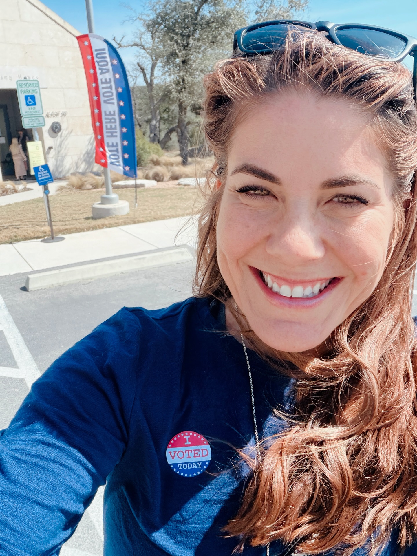 Go get your vote on 🇺🇸 No line at @patriotshalldrippingsprings. In and out and done.
#GoVote #CivicDuty #DrippingSprings #MakeYourVoiceHeard