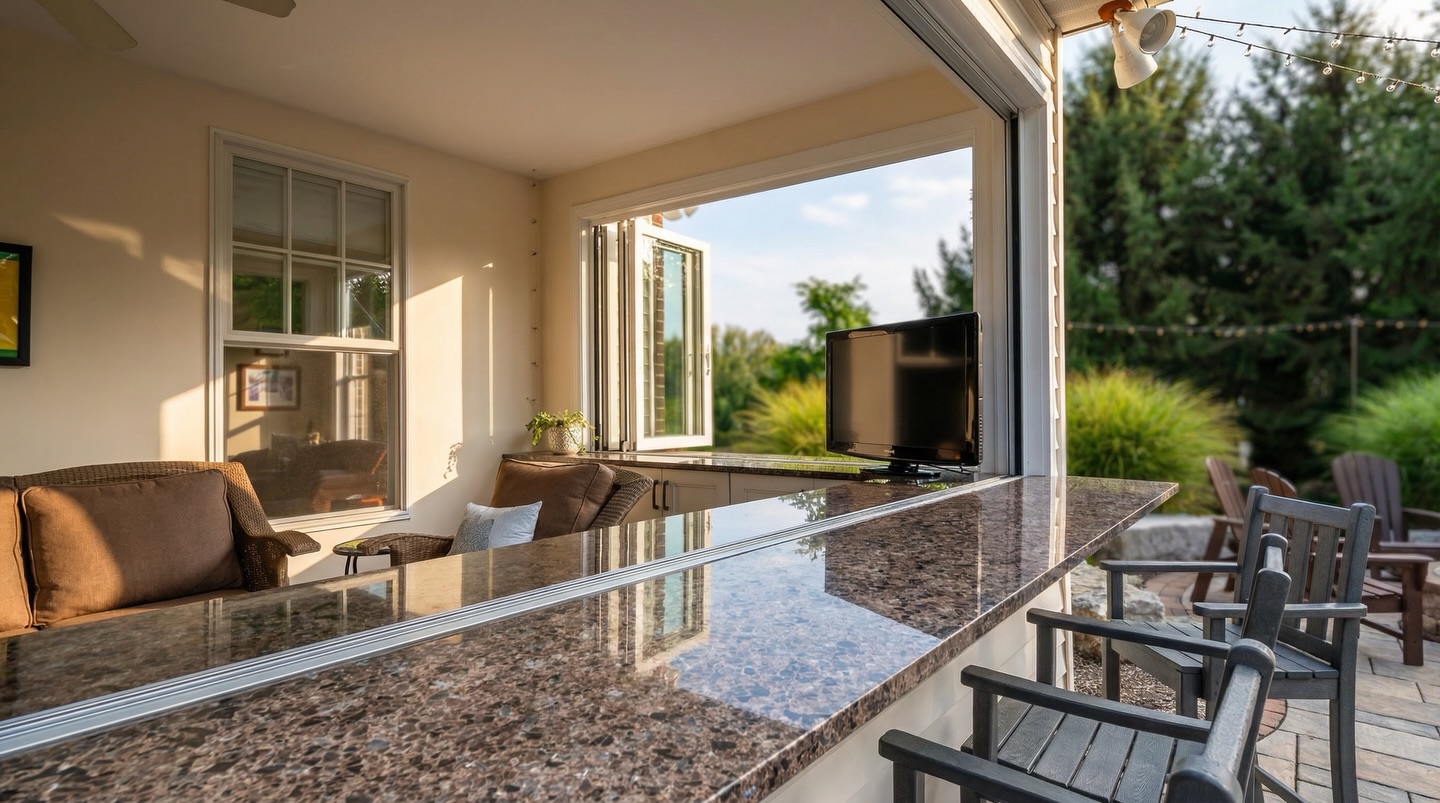 Spring’s right around the corner so if you want to connect your indoors and outdoors like these awesome clients, then we can help!
Enjoy a fresh breeze with a space to entertain, making it easy to have people over, enjoy some drinks, and share a good time. That’s what this was really about — creating a space that makes you want to soak up the season.
If you’ve been dreaming about opening up your home for warmer weather, let’s make it happen!