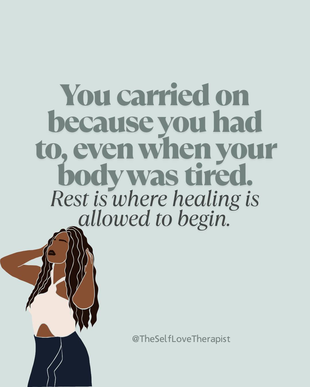 If you’ve spent years in survival mode, rest can feel unfamiliar in your body. Especially when you were praised for being the strong one, the dependable one, the one who kept going no matter what. For many people carrying racial trauma, slowing down was never modelled as safe. It was framed as risky, indulgent, or something other people could afford.
Your body adapted brilliantly to that reality. Staying alert, productive, and self-sacrificing helped you get through. Over time, though, that constant output came at a cost. Fatigue settled in. Joy got postponed. Stillness started to feel uncomfortable rather than nourishing.
Rest gives your nervous system a different kind of information. You can exist without proving your worth. Safety can be felt without running yourself into the ground.
In therapy, rest often becomes relational. Learning to receive support. Letting yourself be seen without over-functioning. Making room for grief, pleasure, anger, and ease to exist side by side. Rest becomes a quiet way of interrupting cycles that taught you to stay braced all the time.
You don’t have to justify your need to pause. Your body already knows why it needs it.
💛 What might rest look like for you this week, even in a small, imperfect way?
#TheSelfLoveTherapist #RestAsResistance #HealingFromRacialTrauma #TherapyForBlackWomen #CommunityHealing #RestIsPower #RelationalTherapy #SystemicHealing #TraumaRecovery #YouAreWorthy