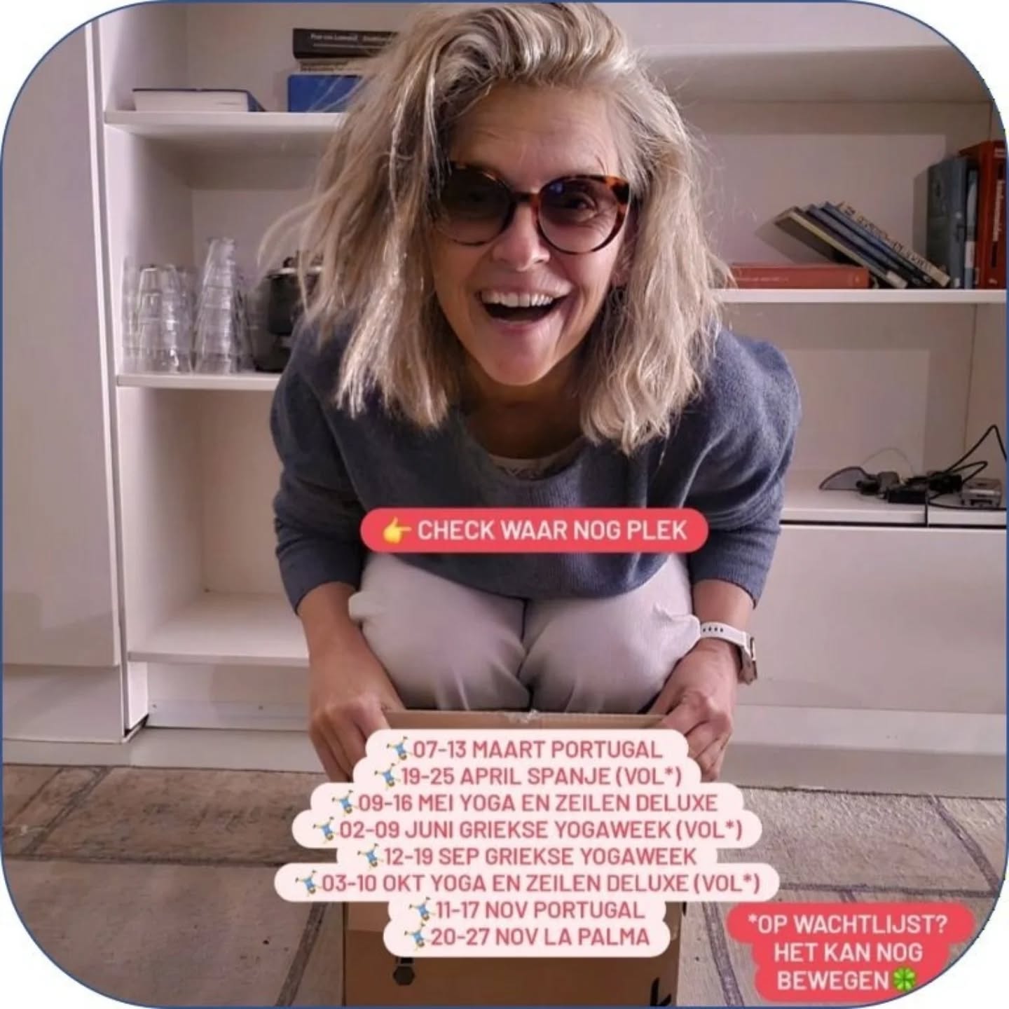 𝗘𝗲𝗻 𝗷𝗮𝗮𝗿 𝘇𝘄𝗲𝗿𝘃𝗲𝗻 𝗯𝗲𝗴𝗶𝗻𝘁 𝗯𝗶𝗷𝗻𝗮… 🌿
Dozen, plannen, laatste reisplekken én een yinles-cadeau voor jou!
De nieuwsbrief is net verstuurd🎉.
Wil je ‘m ook ontvangen? Meld je aan via de link in bio of stuur me een DM met je mailadres.
Liefs,
Suus
#yogadiebeweegt #yogareizen #yogavakantie #yogaretreat #yogalesonline