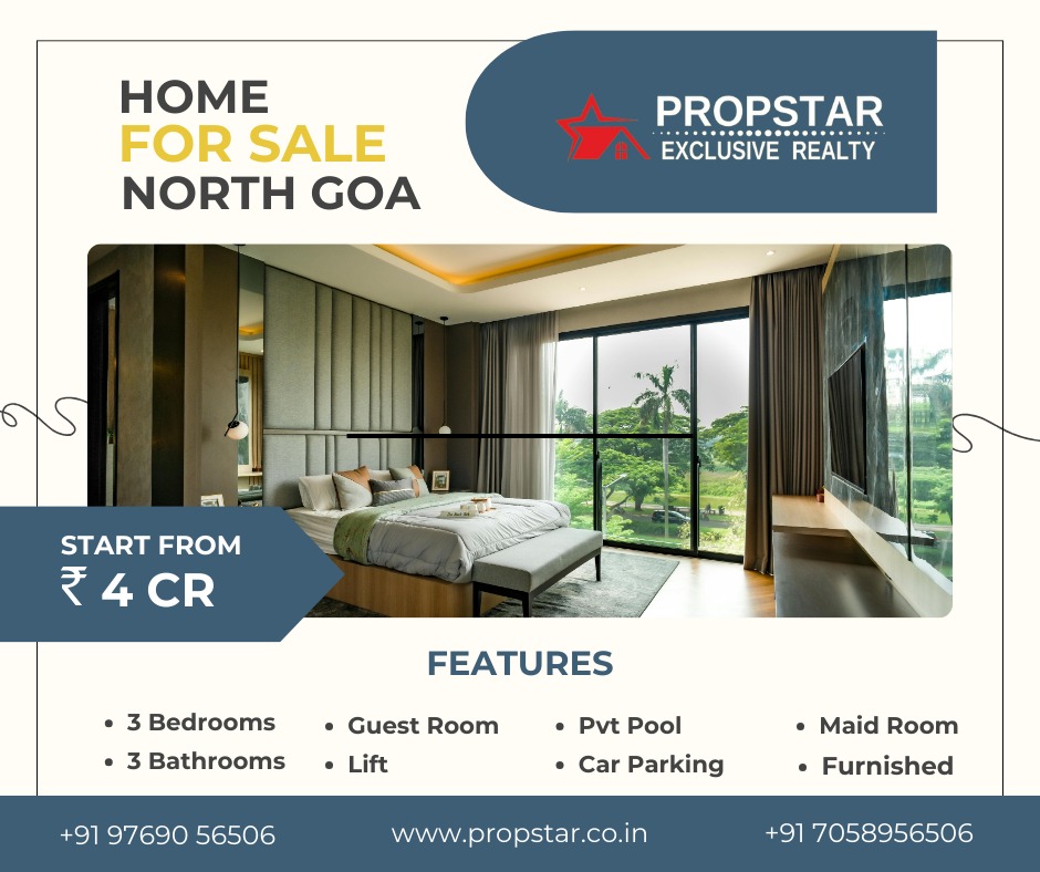 • Unobstructed sea view
• Prime location – walking distance to the beach
• Luxury Villa & Premium Apartments options available
• Private swimming pool
• Spacious bedrooms with walk-in closets
• Elegant Guest room
• Private lift access
• Dedicated covered car parking
• Fully furnished with premium interiors
• High-end amenities & modern specifications
• Gated community with 24x7 security
• Perfect for investment, holiday home & luxury living
Call for appointment +91 97690 56506 | +91 70589 56506
Location: North Goa
#UltraLuxuryVilla
#SeaViewVilla
#PrivatePoolVilla
#NorthGoa
#LuxuryVillaGoa
#Assagaovilla
#Vagatorvilla
#Anjunavilla
#Morjimvilla
#Candolim