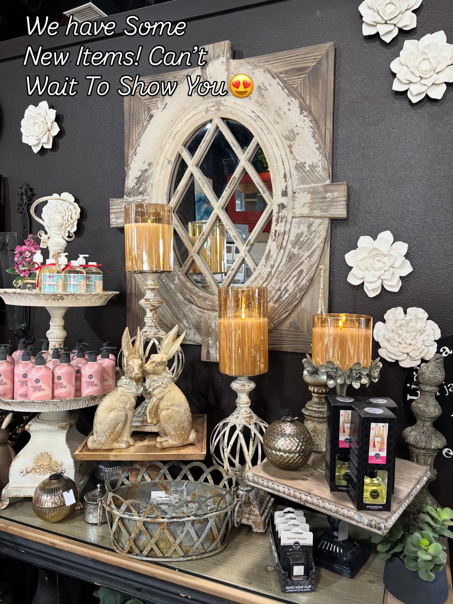 New item from Porch View Home. Come in and see us ,#framedart ,#rooster ,#easter ,#mirror ,#floral